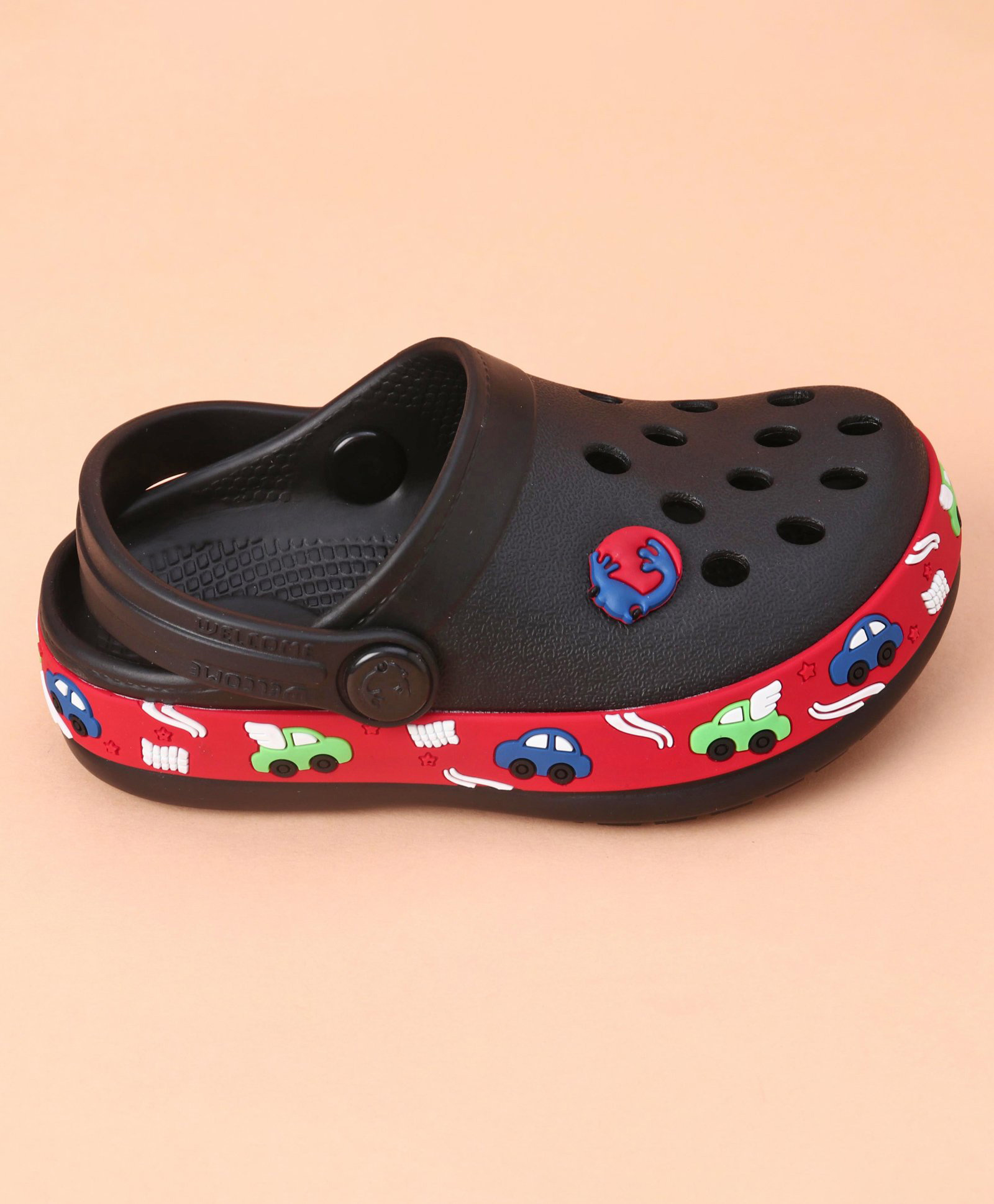Neoz Logo  Design Clogs - Black-image-4