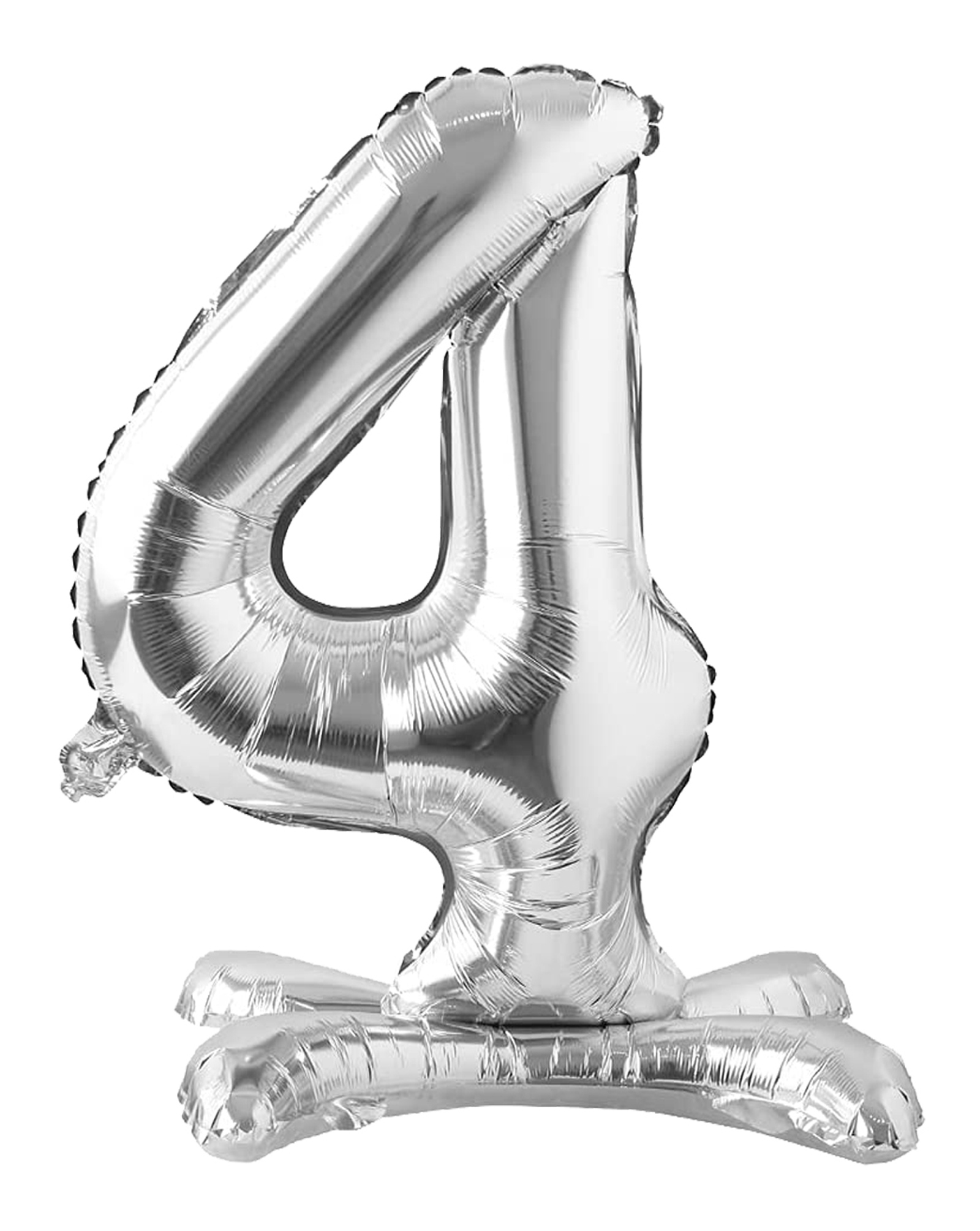 Amfin 4 Number Foil Balloon Silver - Height 81.2 cm-picture-26