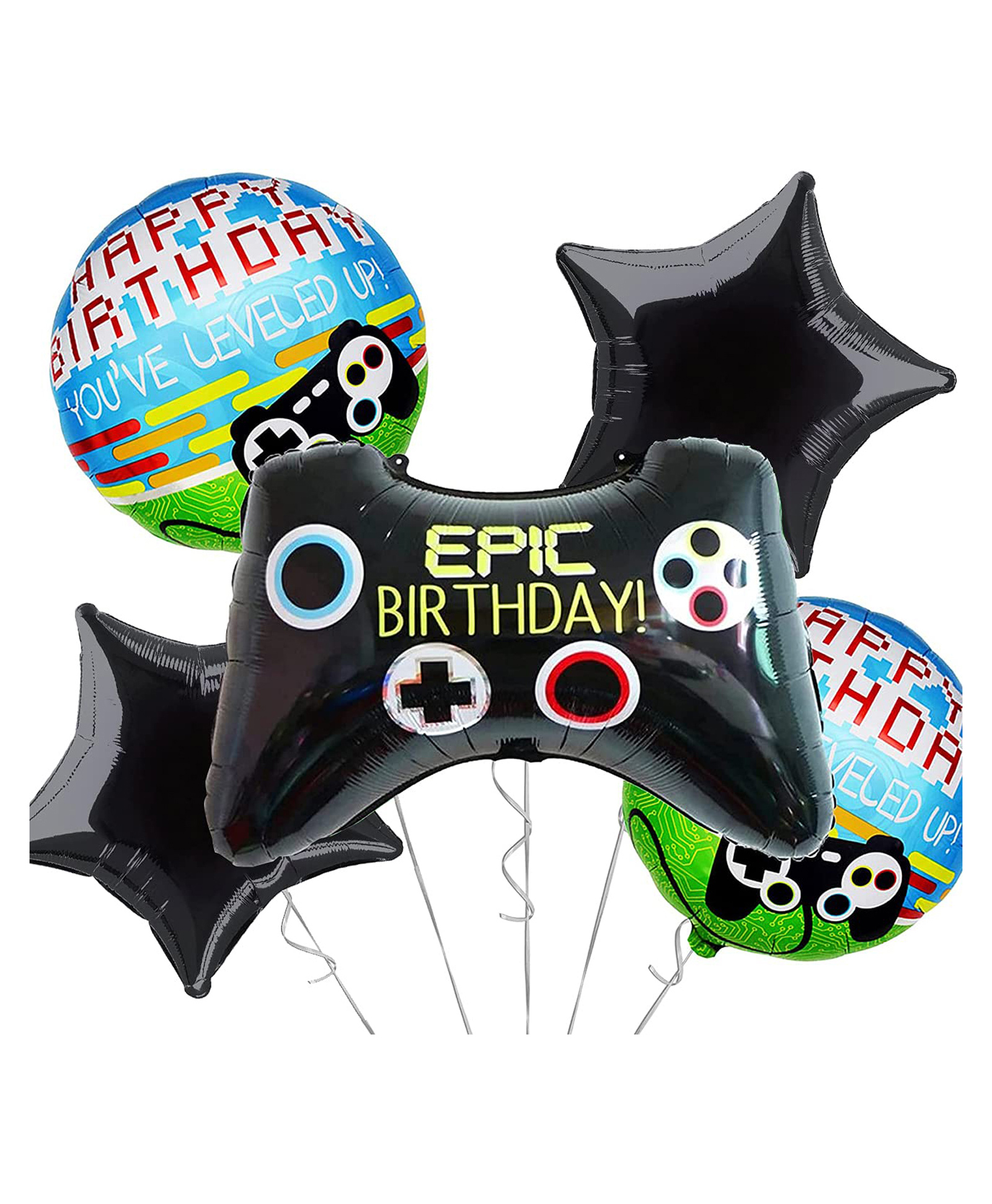 Amfin Birthday Balloons Decoration Video Game Theme Multicolor - Pack of 5-image-31