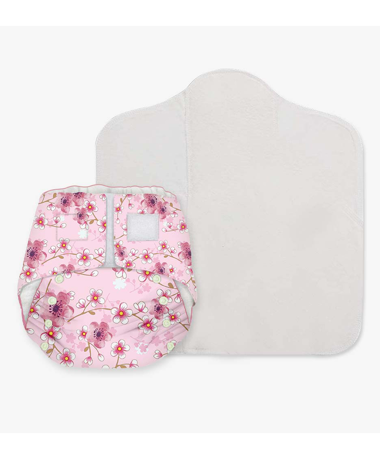 Snugkins Reusable Cloth Diaper With Organic Cotton Pad And Booster Pad -  Multicolour-picture-48