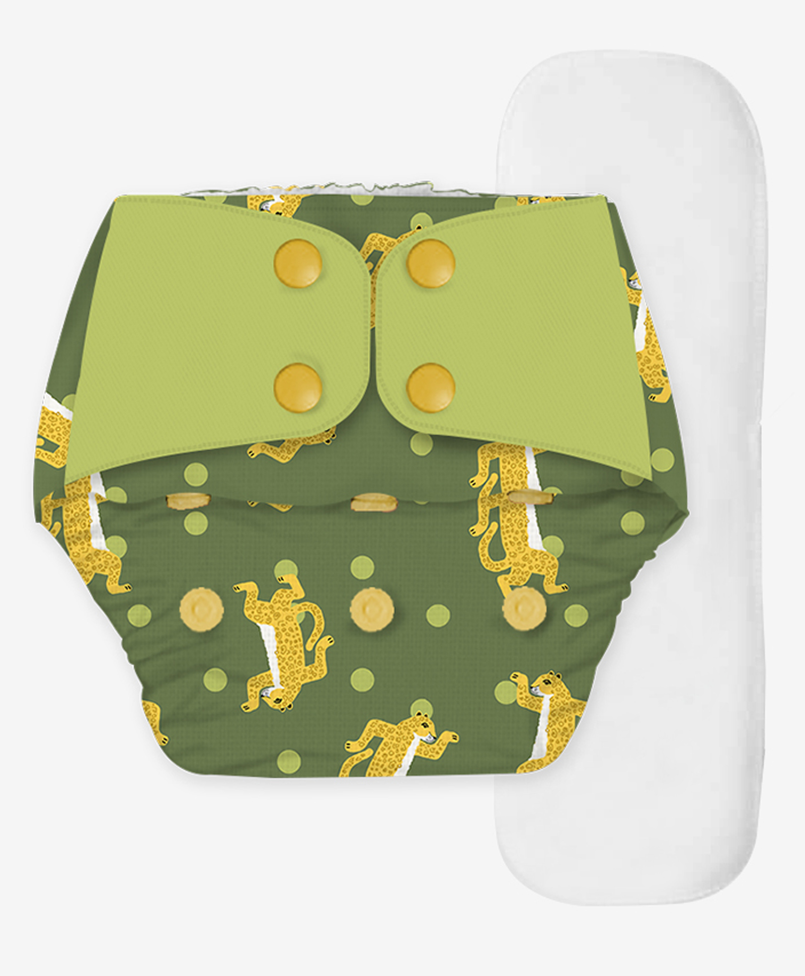 Snugkins Free Size Reusable Organic Cloth Diaper With Terry Soaker - Multicolour-picture-37