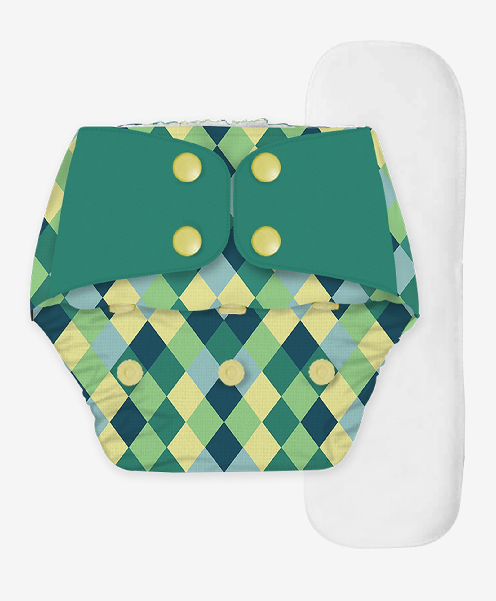 Snugkins Free Size Reusable Organic Cloth Diaper With Terry Soaker - Multicolour-picture-11