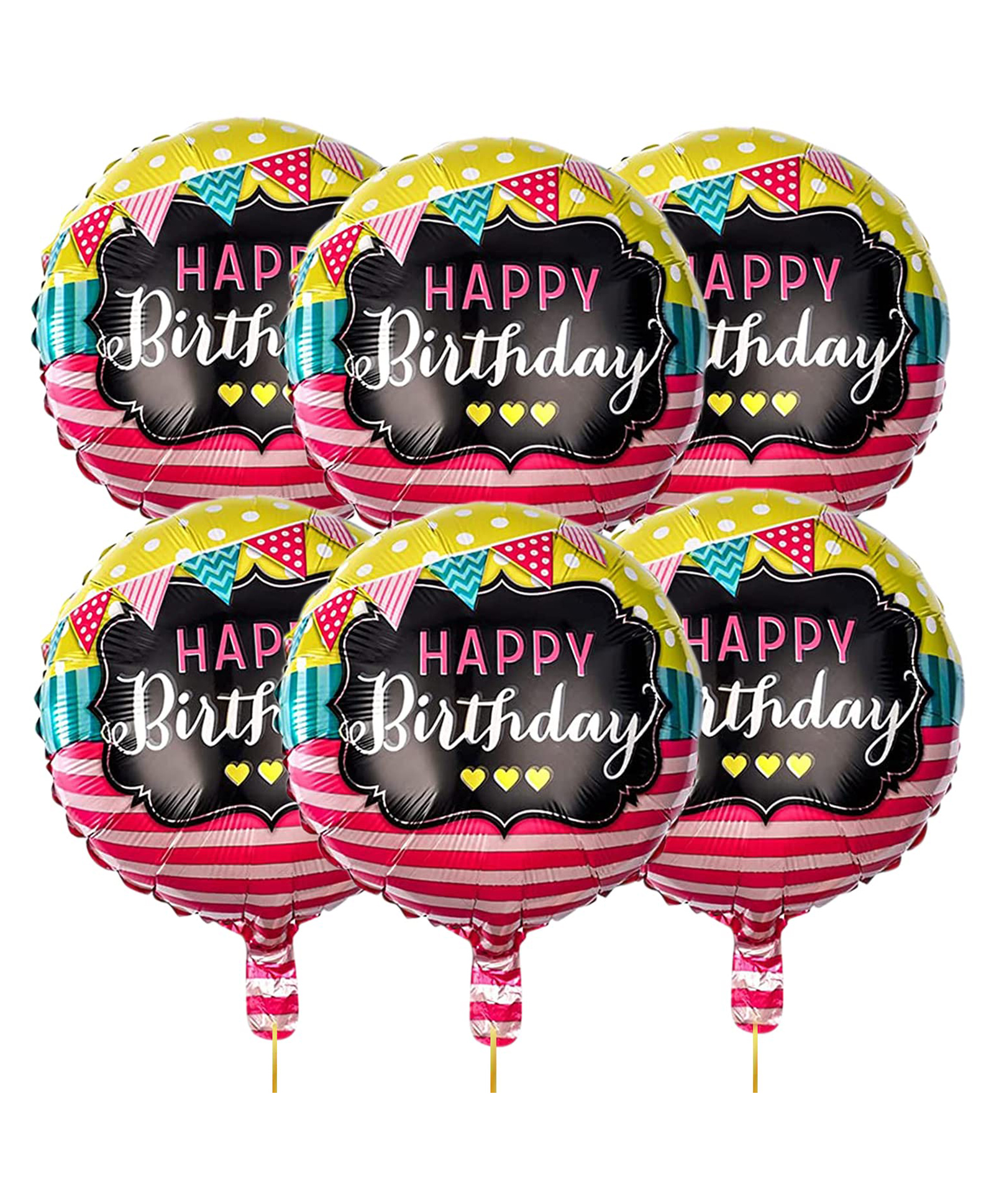 Amfin Happy Birthday Balloons Decorations Multicolor - Pack of 7-picture-24