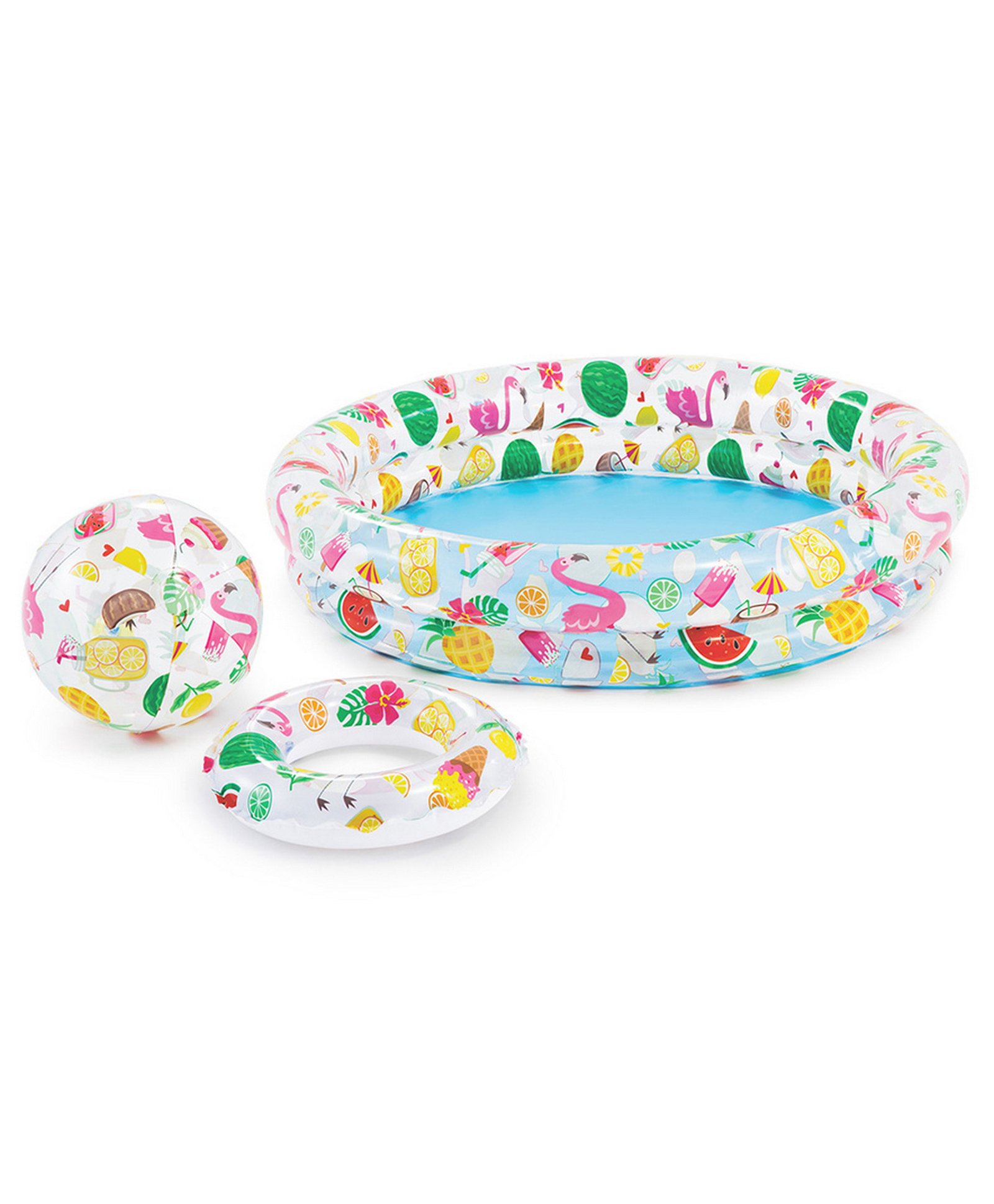 Intex Just So Fruity Pool Set With Ball & Ring - Multicolor-image-8