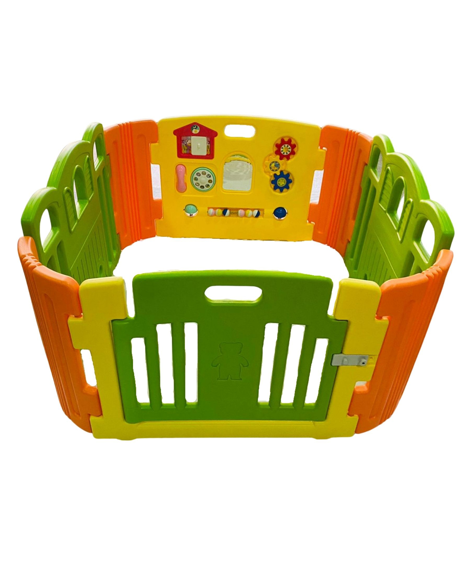Babycenter India Baby Room Standard Playpen - Green Orange Yellow-picture-32