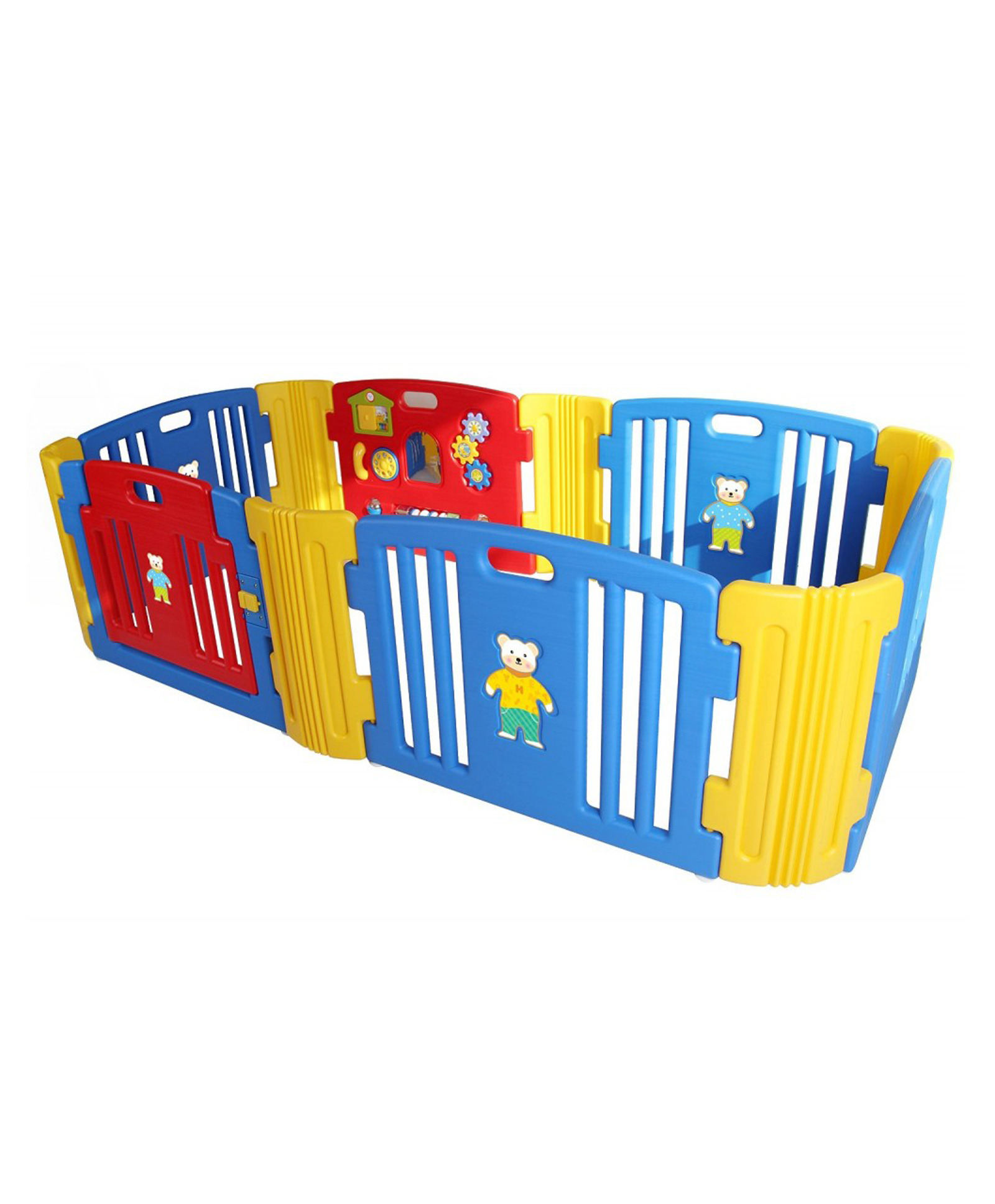 Babycenter India Baby Room Playpen With 2 Extensions - Blue Red Yellow-picture-28