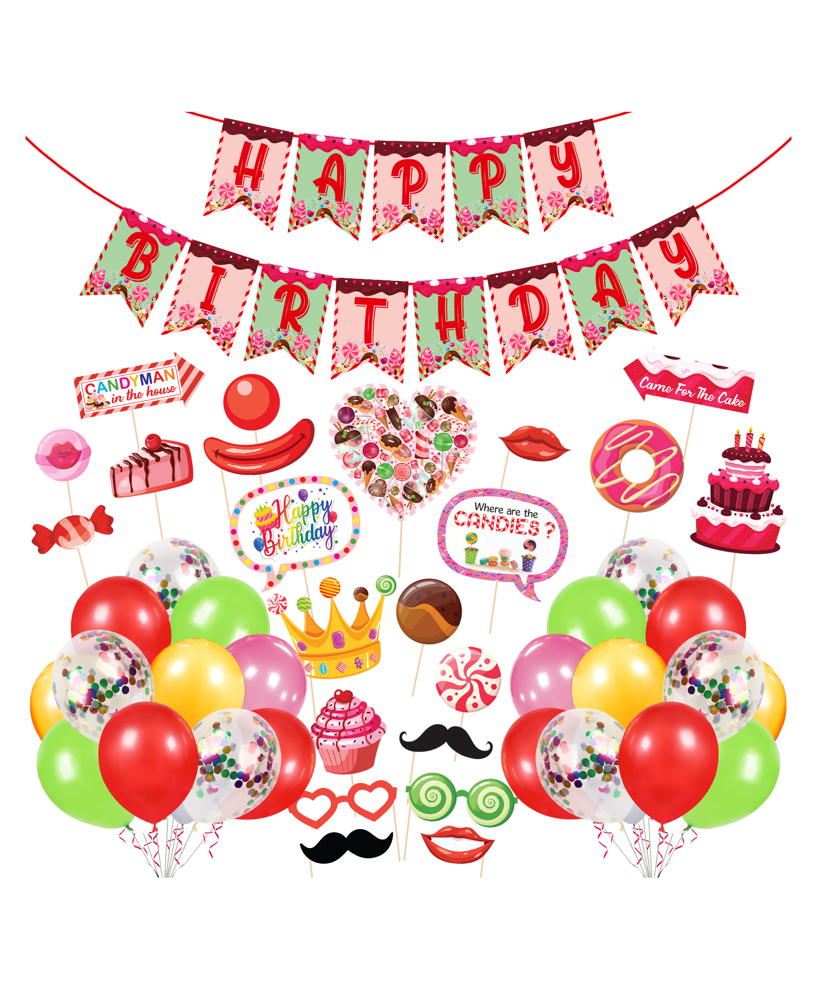 Zyozi Free Fire Theme Birthday Decoration Kit Multicolour - Pack of 48-picture-16