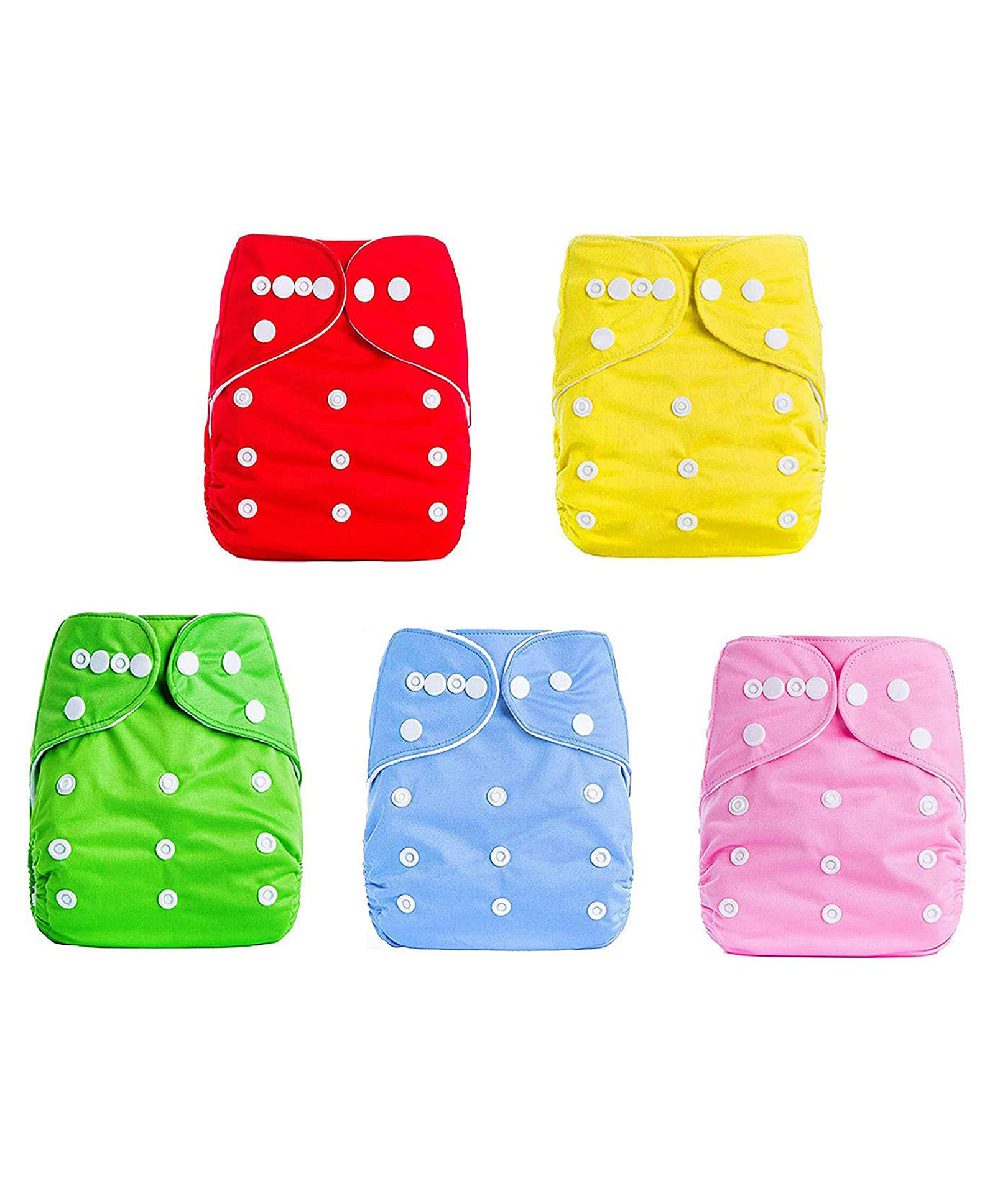 Domenico Reusable Diapers Pack of 5 - Multicolour-picture-32
