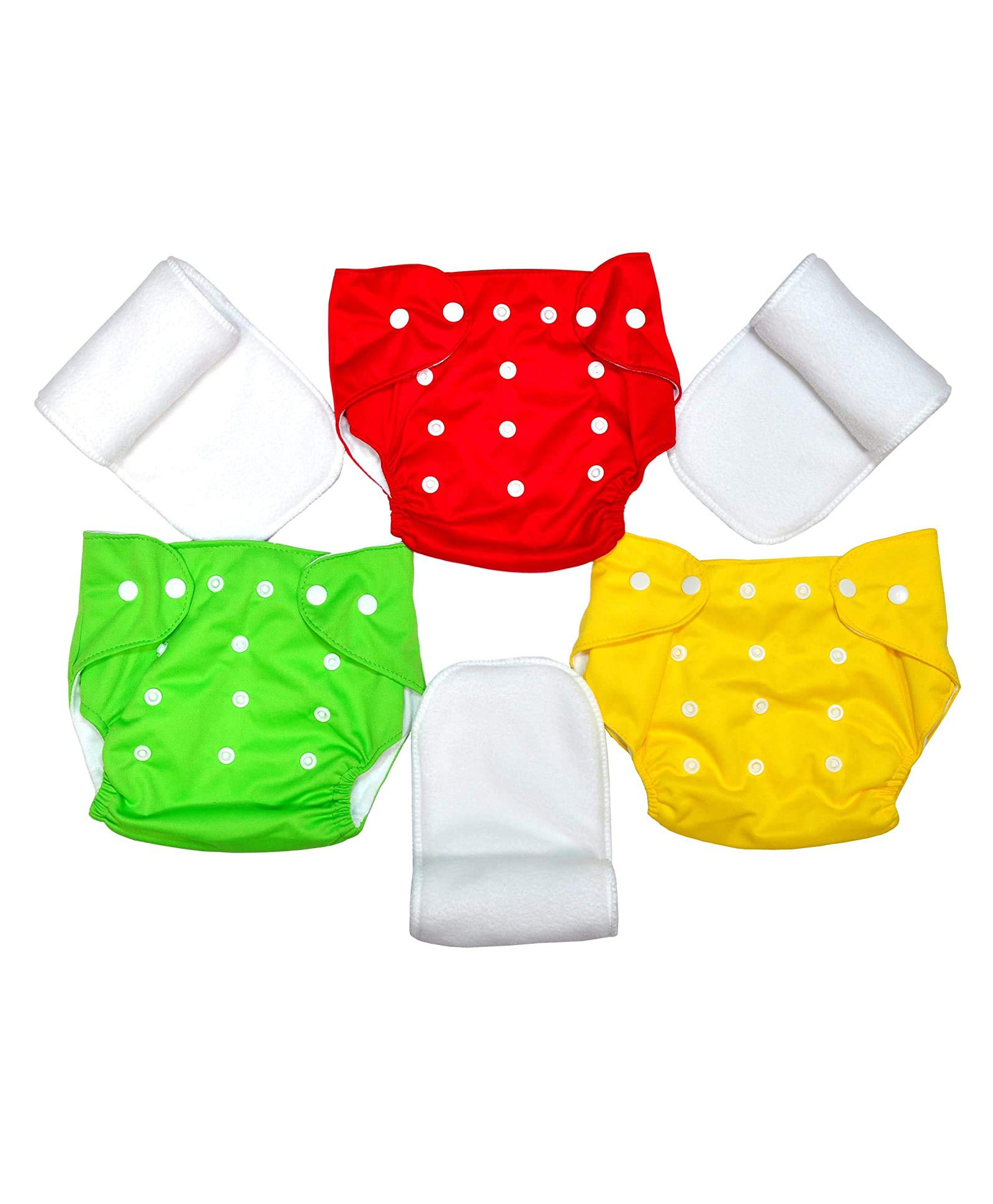 Domenico Cloth Diaper With Insert Pads Pack of 3 - Multicolour-picture-7