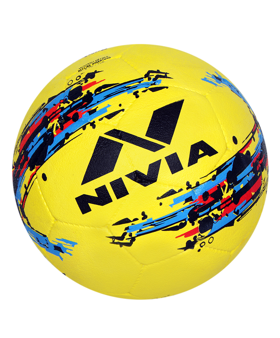 NIVIA Storm Football Size 5 - Yellow Blue