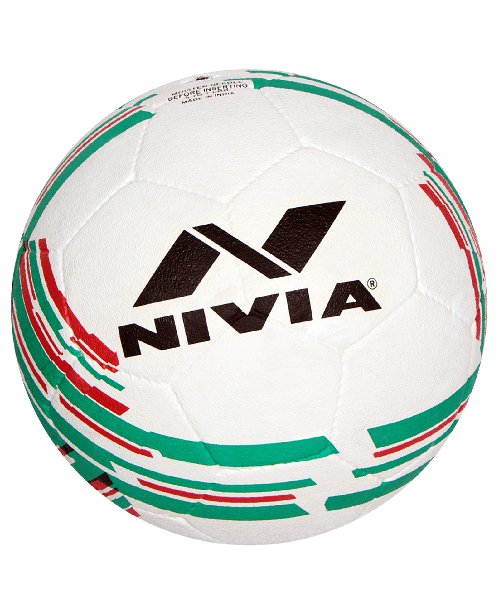 NIVIA Italy Football Size 5 - White Red Green-picture-32