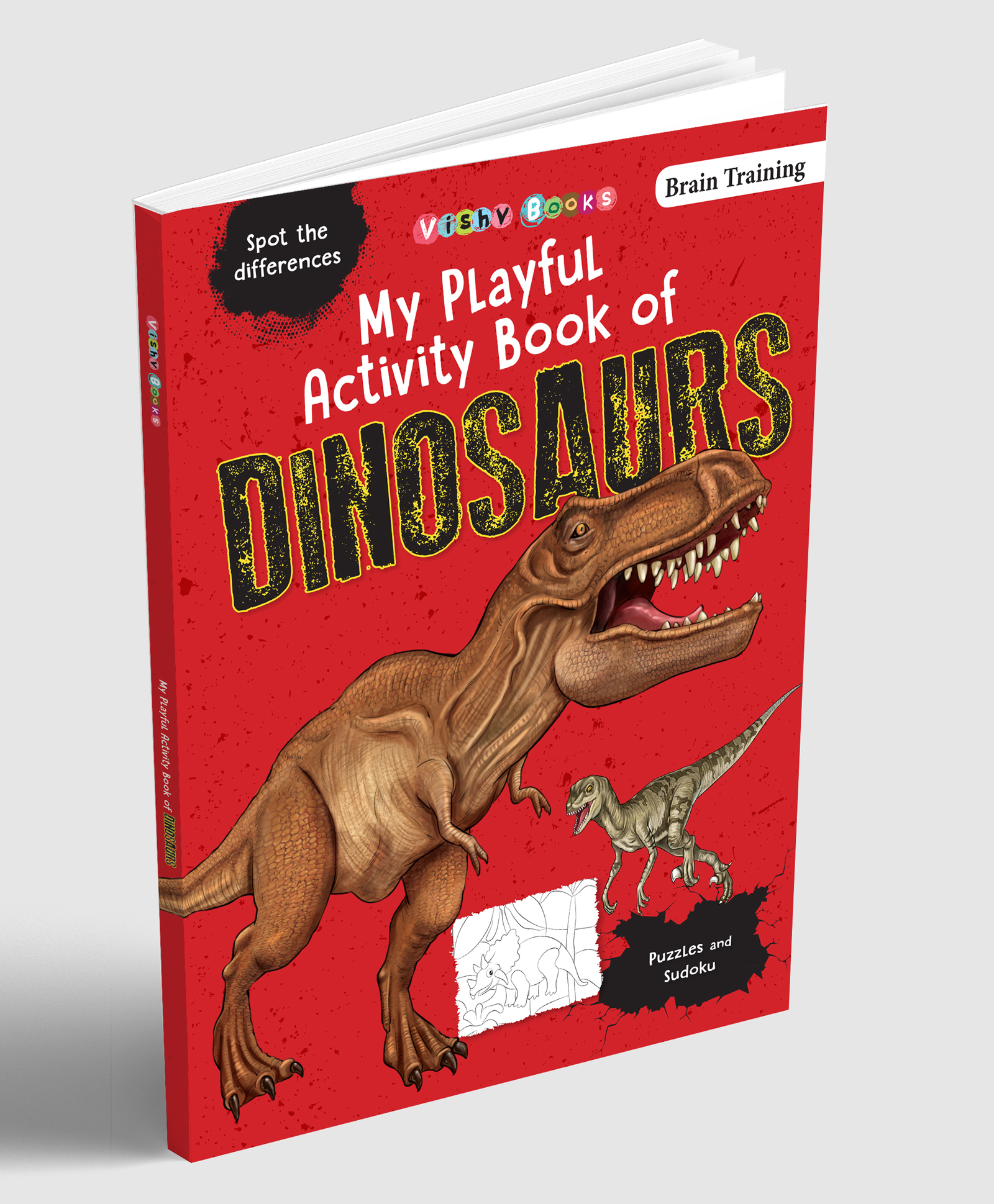 vishv books My Playful Activity Book Of Dinosaurs- English-picture-17