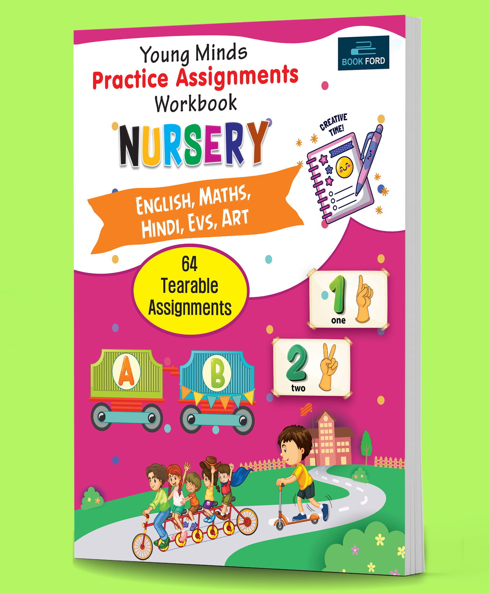 Practice Assignments Nursery Workbook All Subjects - English Hindi-image-39