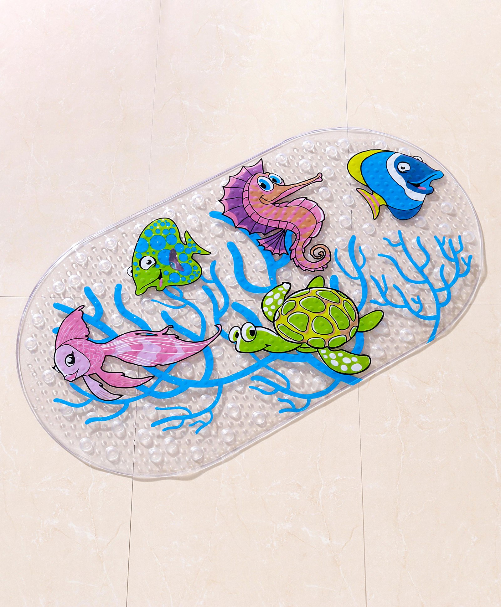 Babyhug Anti Skid Bath Mat Free Size - Multicolour-image-34