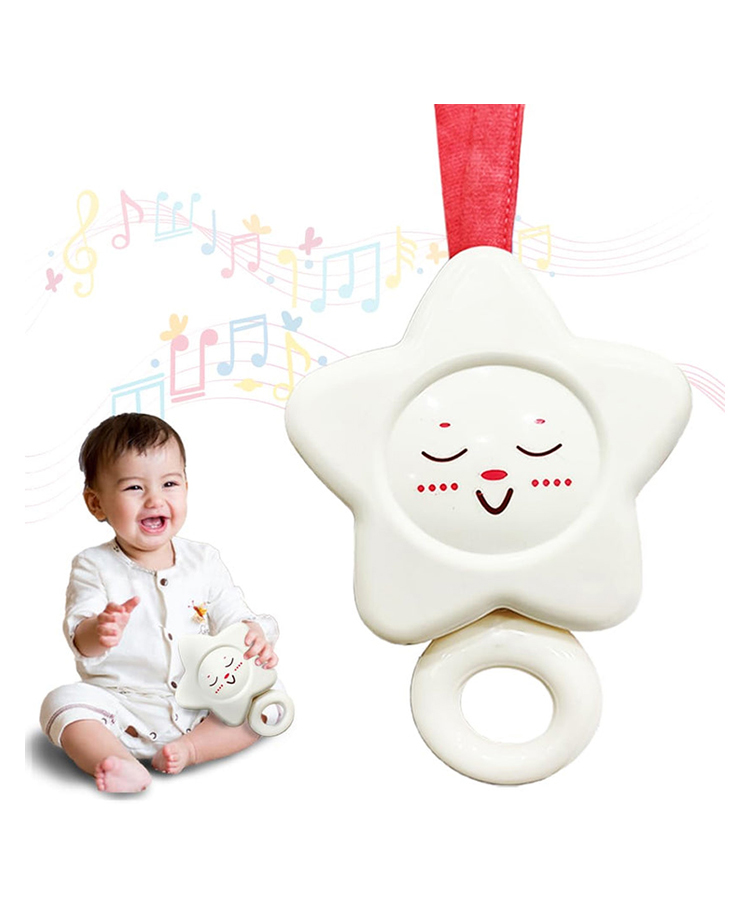 Kipa Star Shape Rattle - White-image-19
