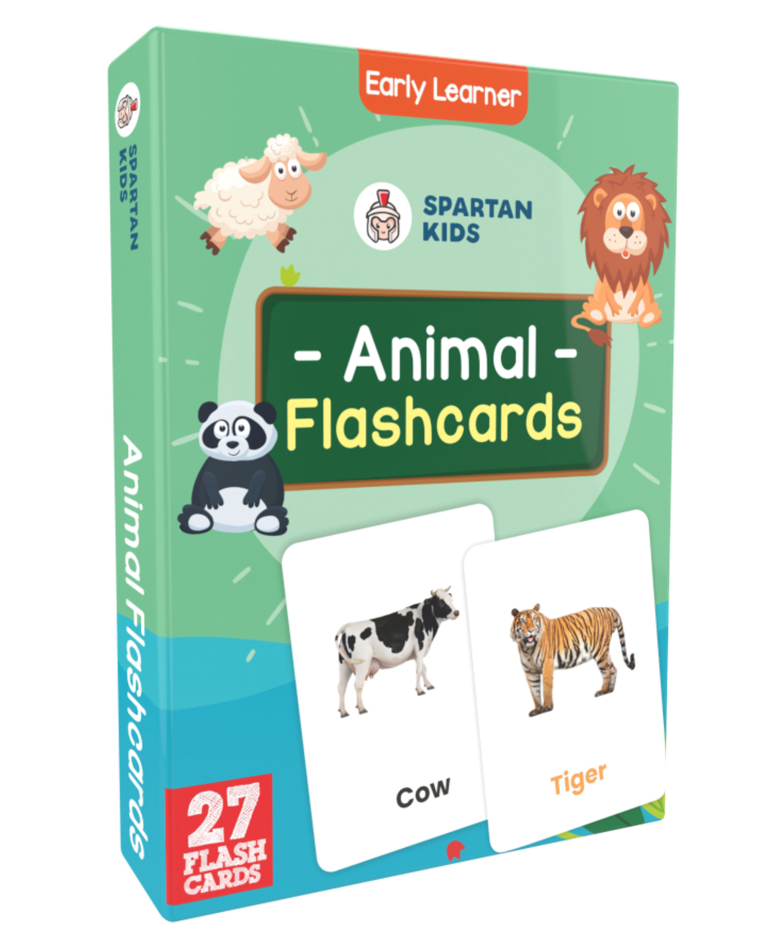 Spartan Kids Animals 27 Flash Cards - Multicolour-picture-23