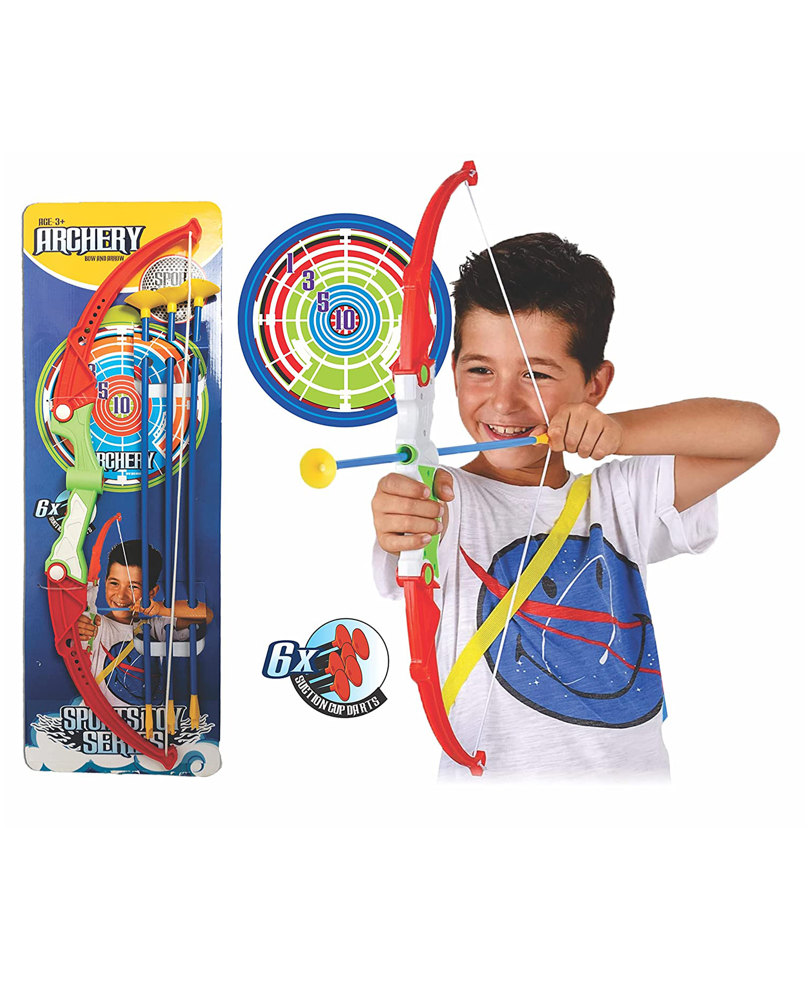 ADKD Archery Bow and Arrow Toy Set with Target Board - Mulicolor-image-20