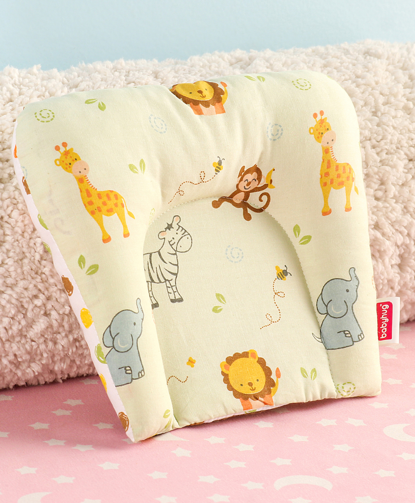 Babyhug U Shape Pillow Animal Print - Multicolor (Print May Vary)-picture-26