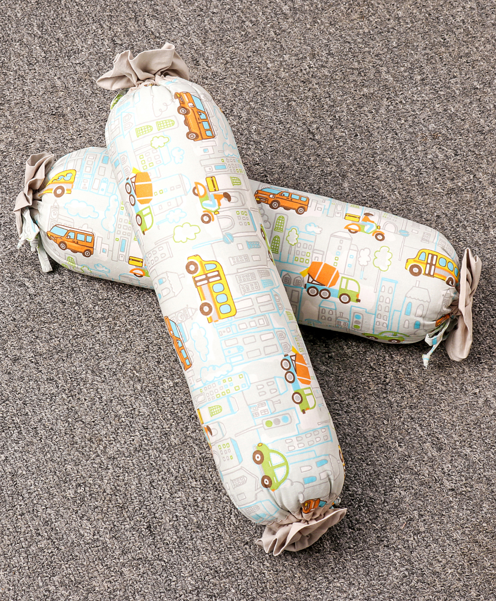 Babyhug Bolster Set of 2 Transport Print - Multicolor-image-32