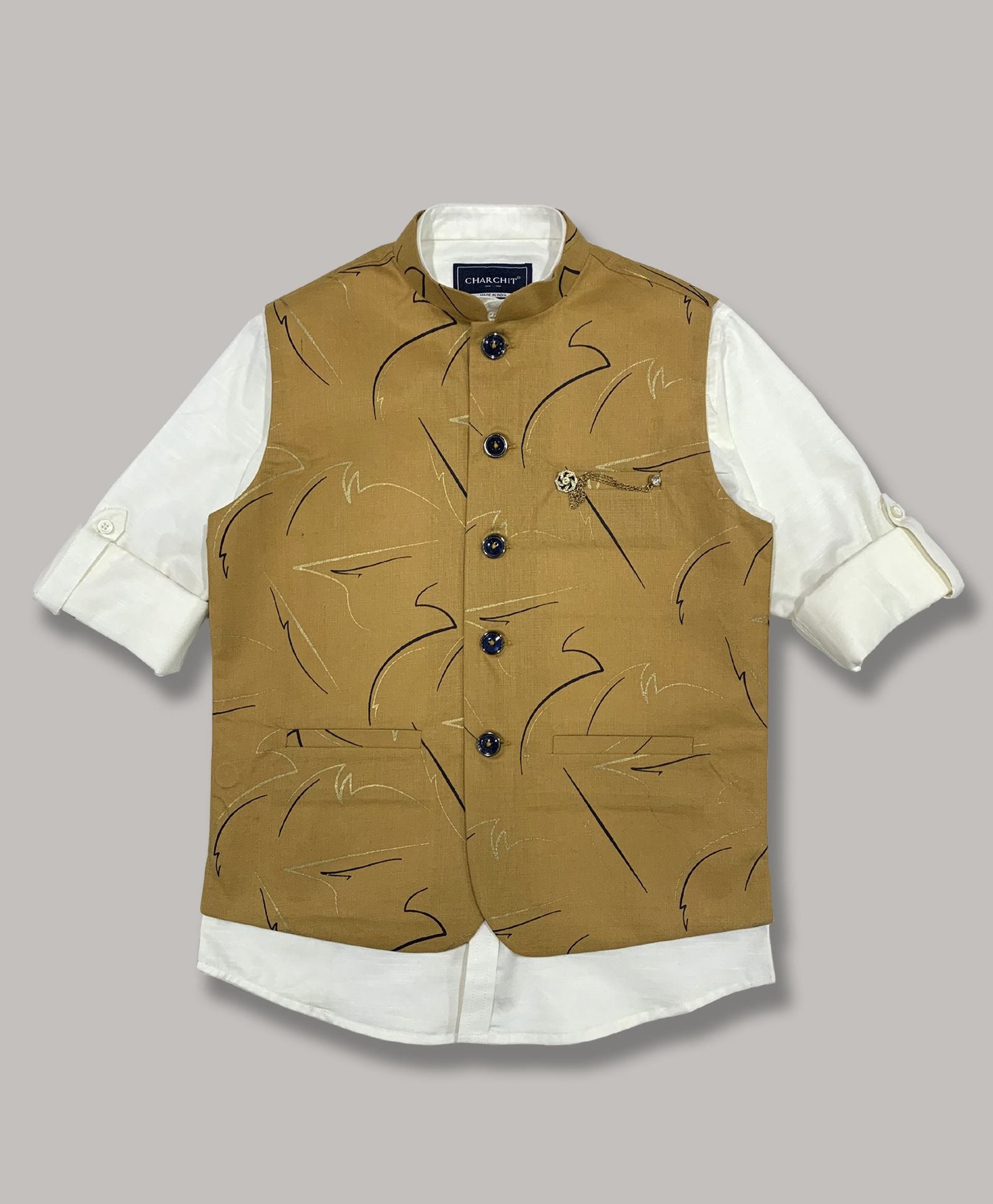 printed ethnic jacket