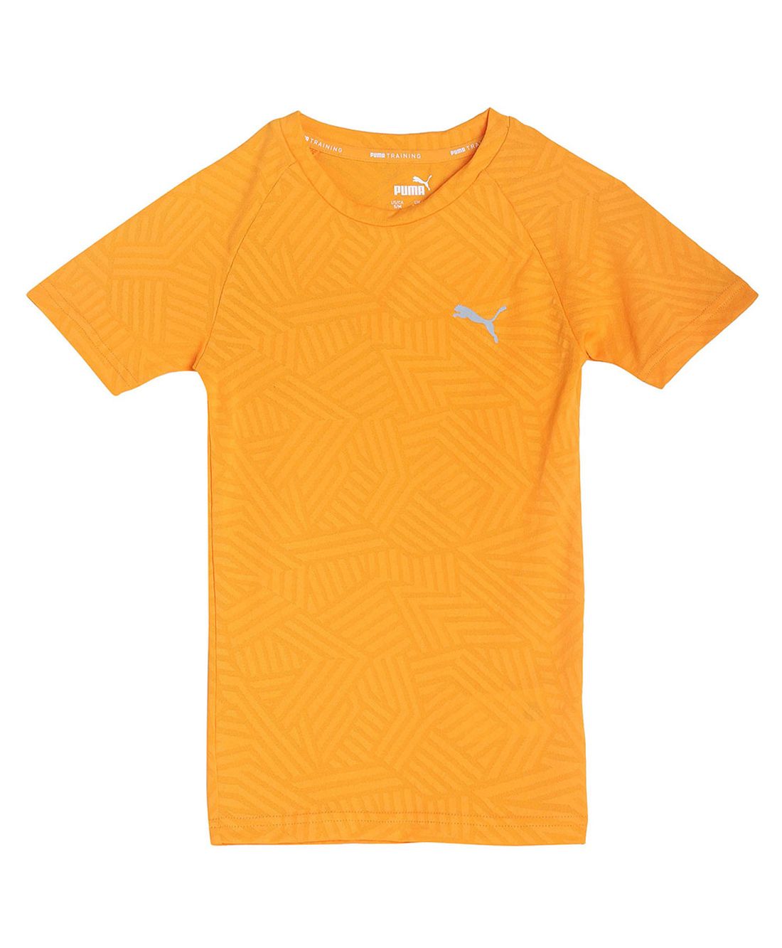 PUMA Half Sleeves VK Jacquard Tee - Yellow-picture-18