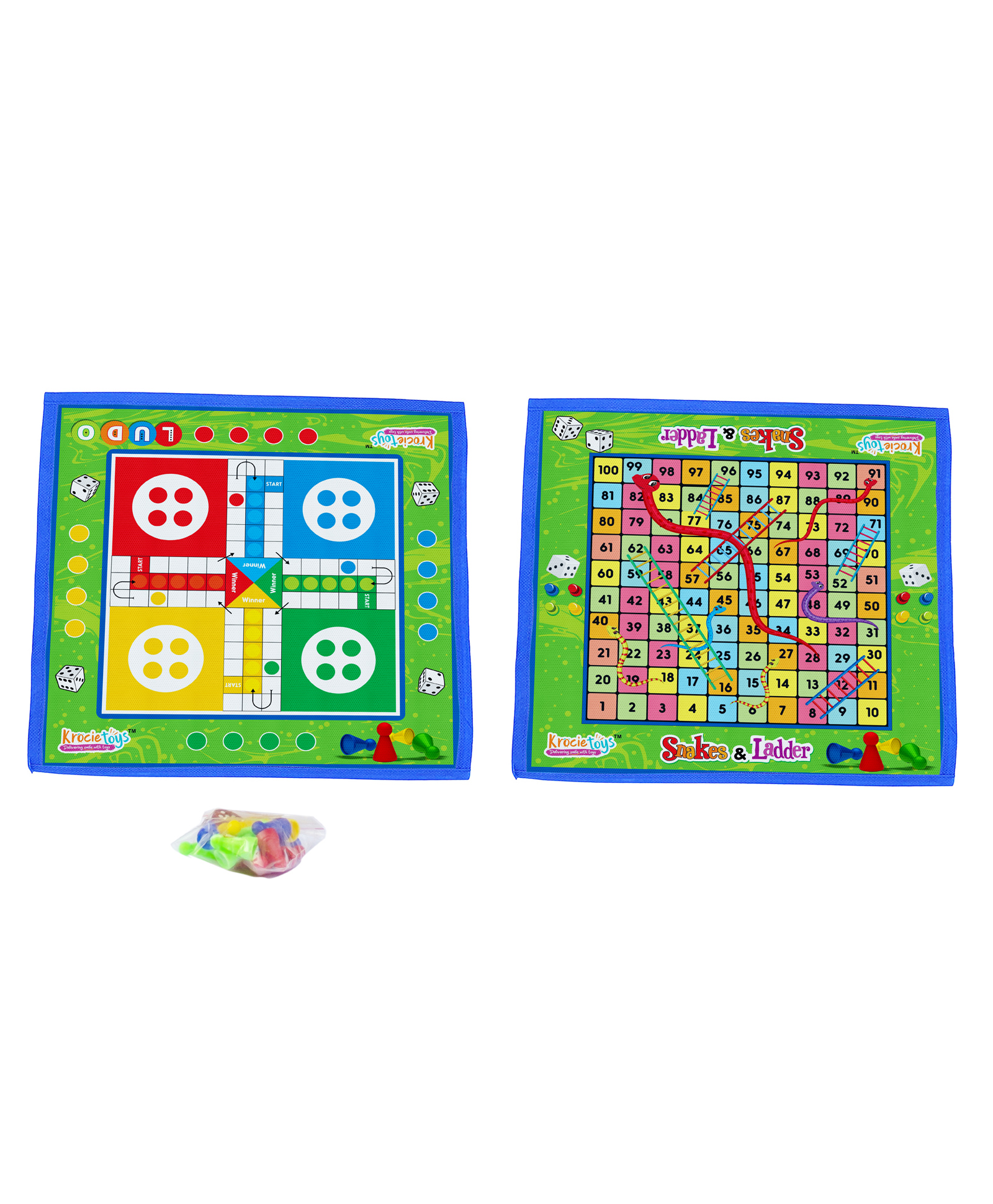 Krocie Toys 2 in 1 Ludo and Snake & Ladder Game Mat - Multicolor Online  India, Buy Infant Play Gyms for (2-8 Years) at FirstCry.com - 10496906