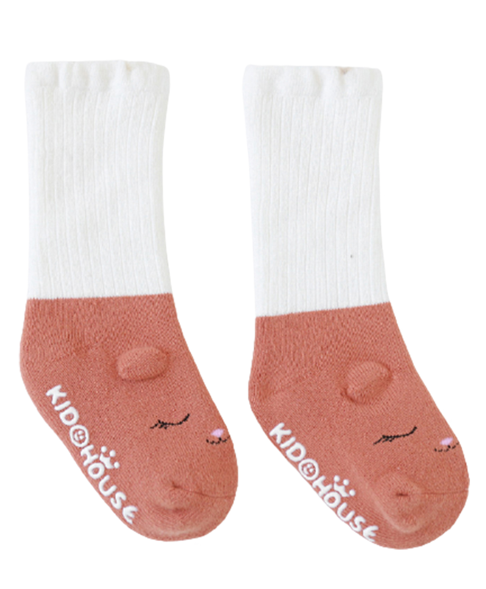SYGA Non Slip Knee Length Cotton Trainer Socks - Brick Red-picture-18