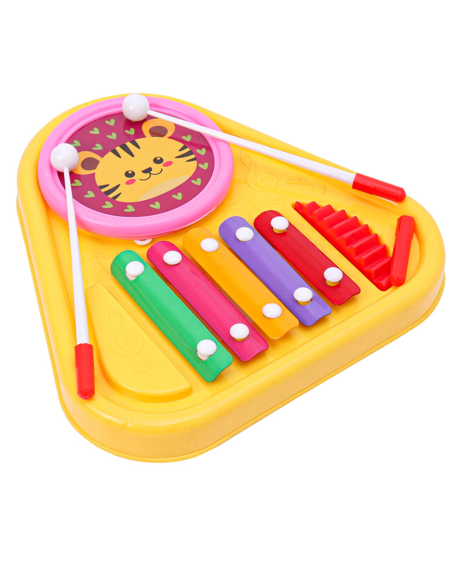 Prime 3 in 1 Drum & Xylophone Band Set - Yellow-image-9