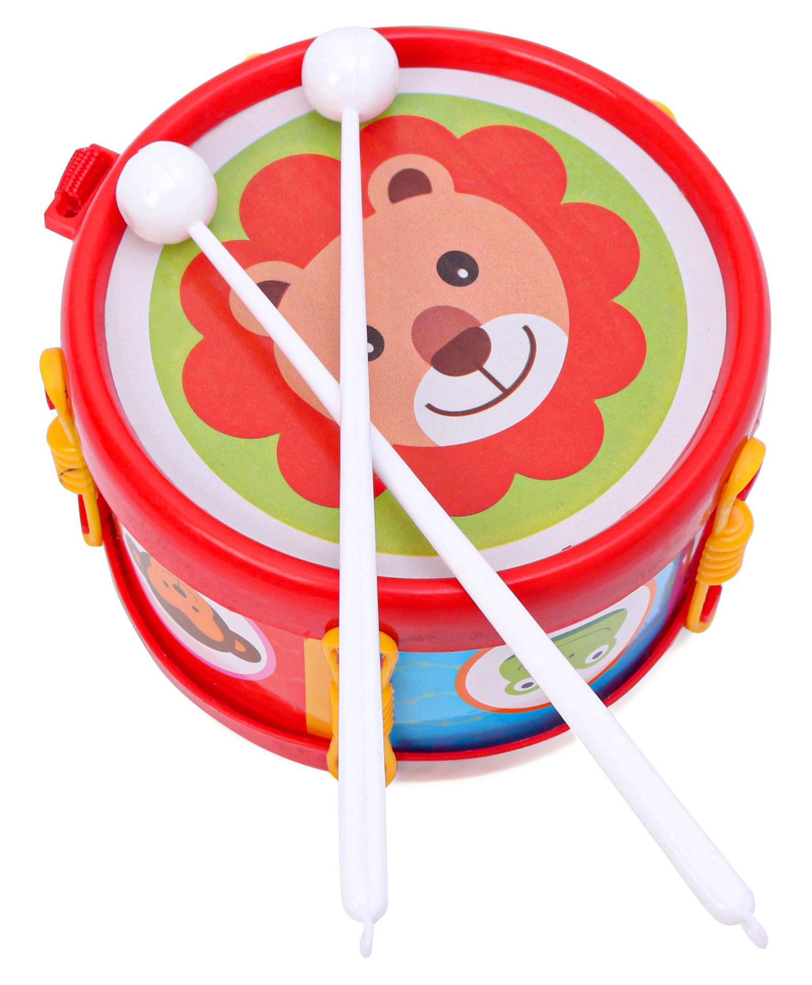 toyfun Petals Junior Musical Drum with Sticks Animal Print - (Colour and print may vary)-picture-21