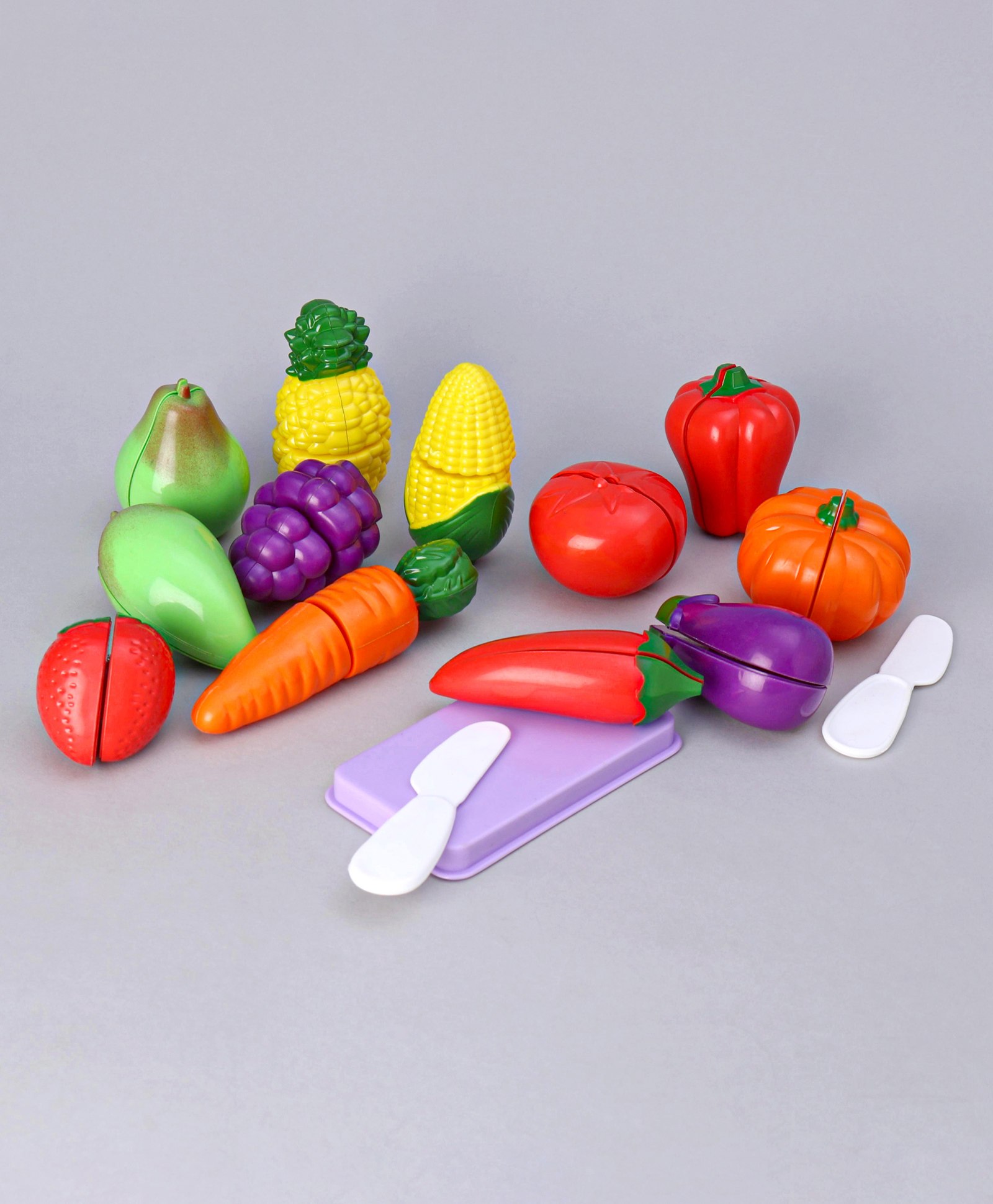 Toyzone Fruits And Vegetables Play Set Of 15 Pieces - Shape & Color May Vary-picture-8