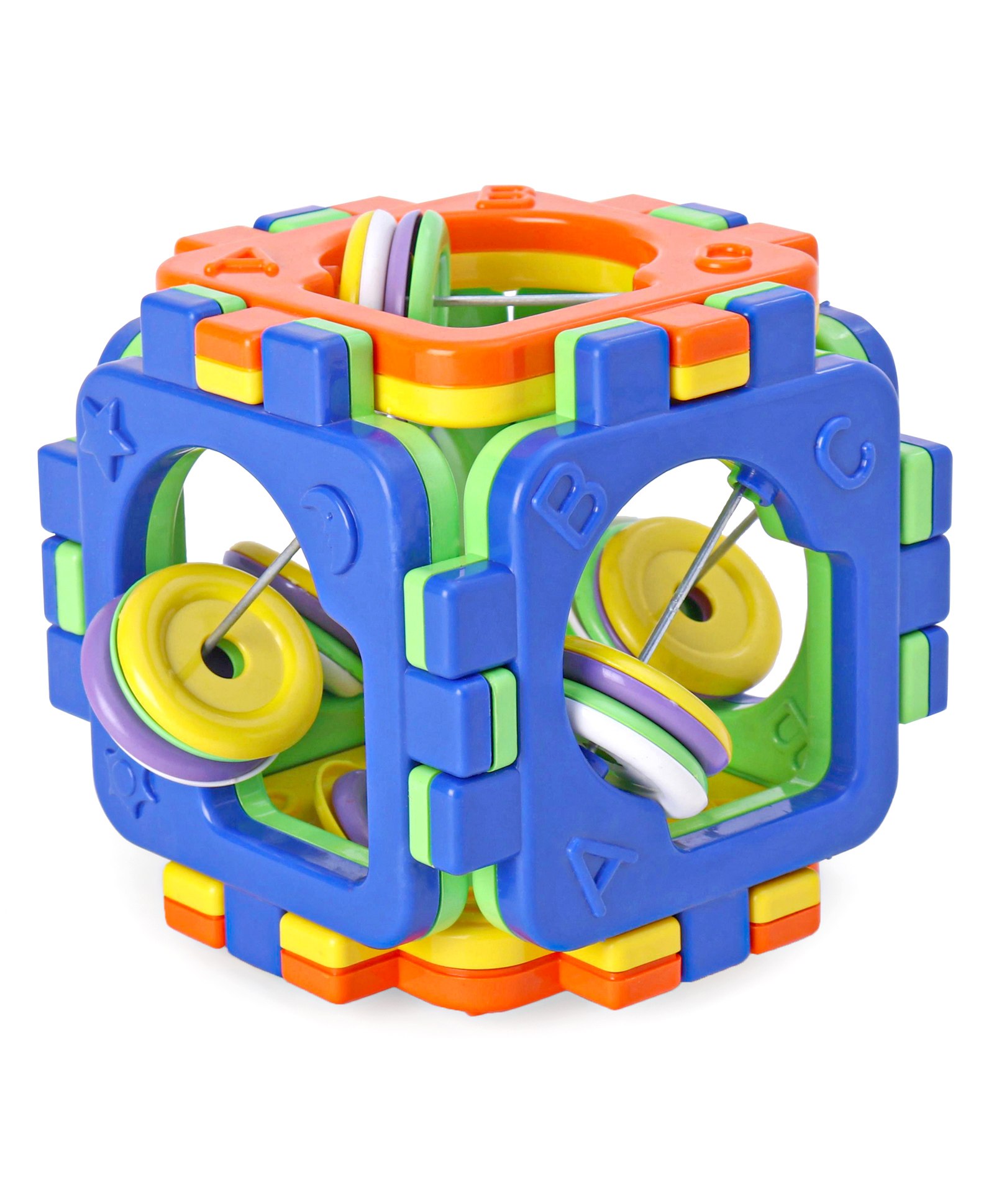 Toyzone Rattle Cubie Activity Cube - Multicolor-image-27