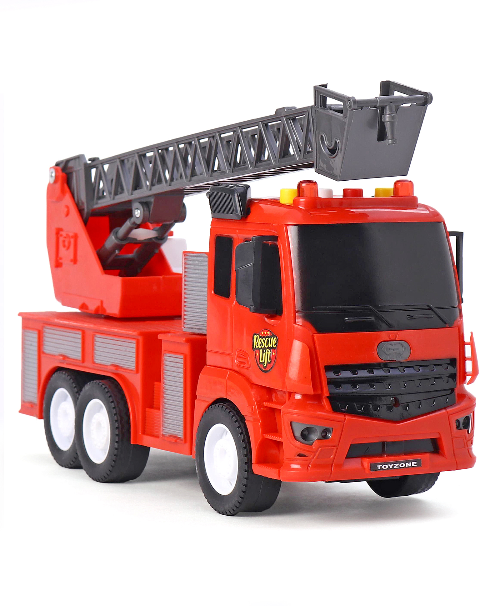 Toyzone Friction Powered Rescue Lift Truck - Red-picture-23