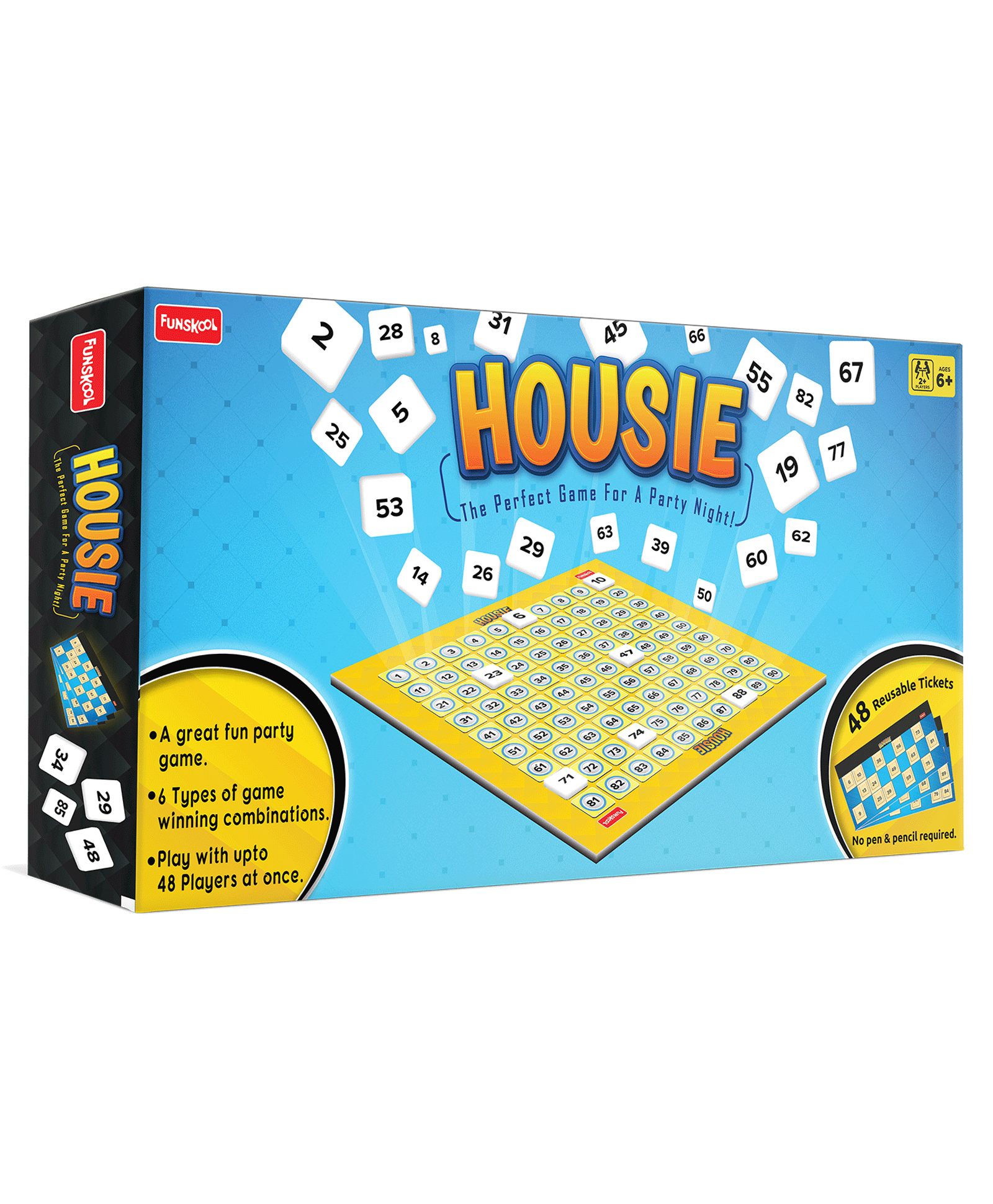 Funskool Housie Party Board Game Multiplayer Family Game with 6 Winning Combinations- Multicolor-picture-37
