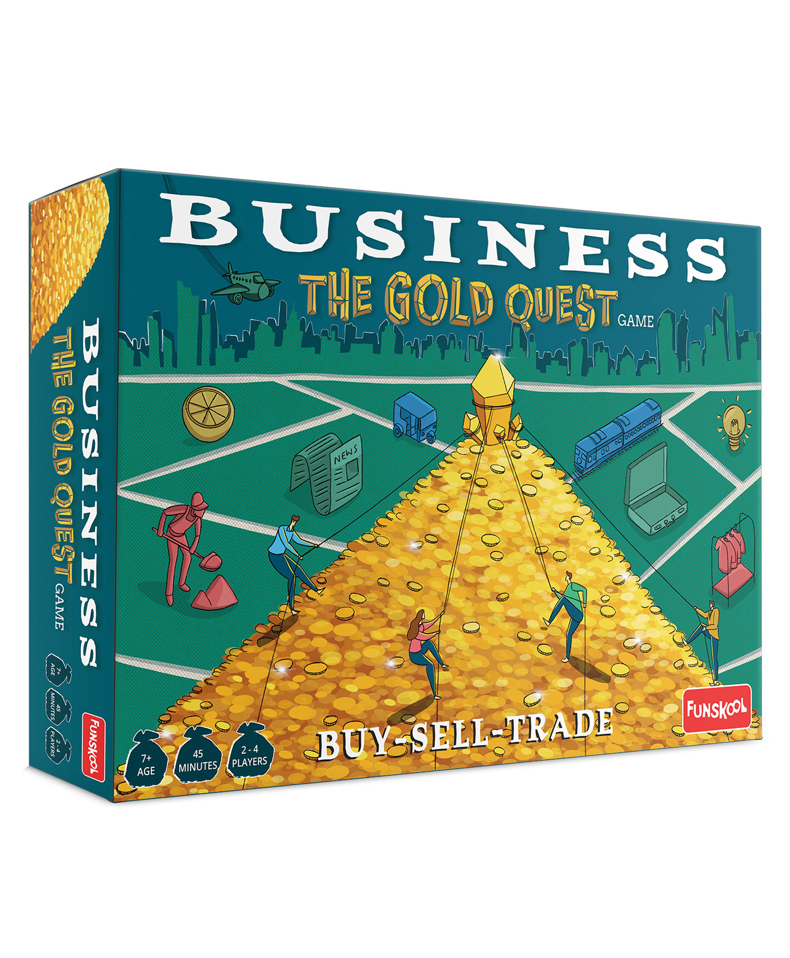Funskool The Gold Quest Business Game - Multicolor-picture-12