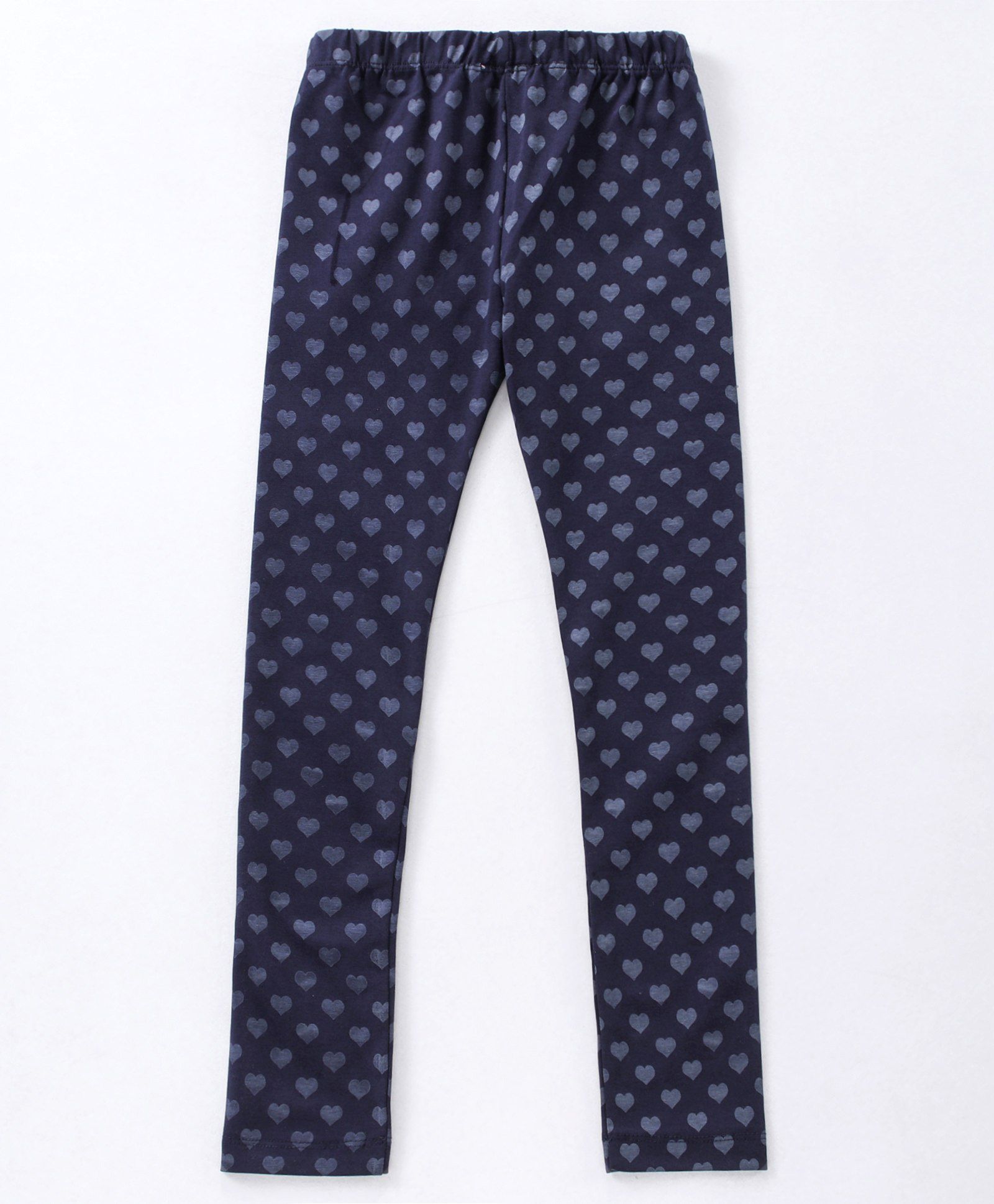 Earth Conscious Full Length All Over Heart Printed Leggings - Dark Blue-picture-28