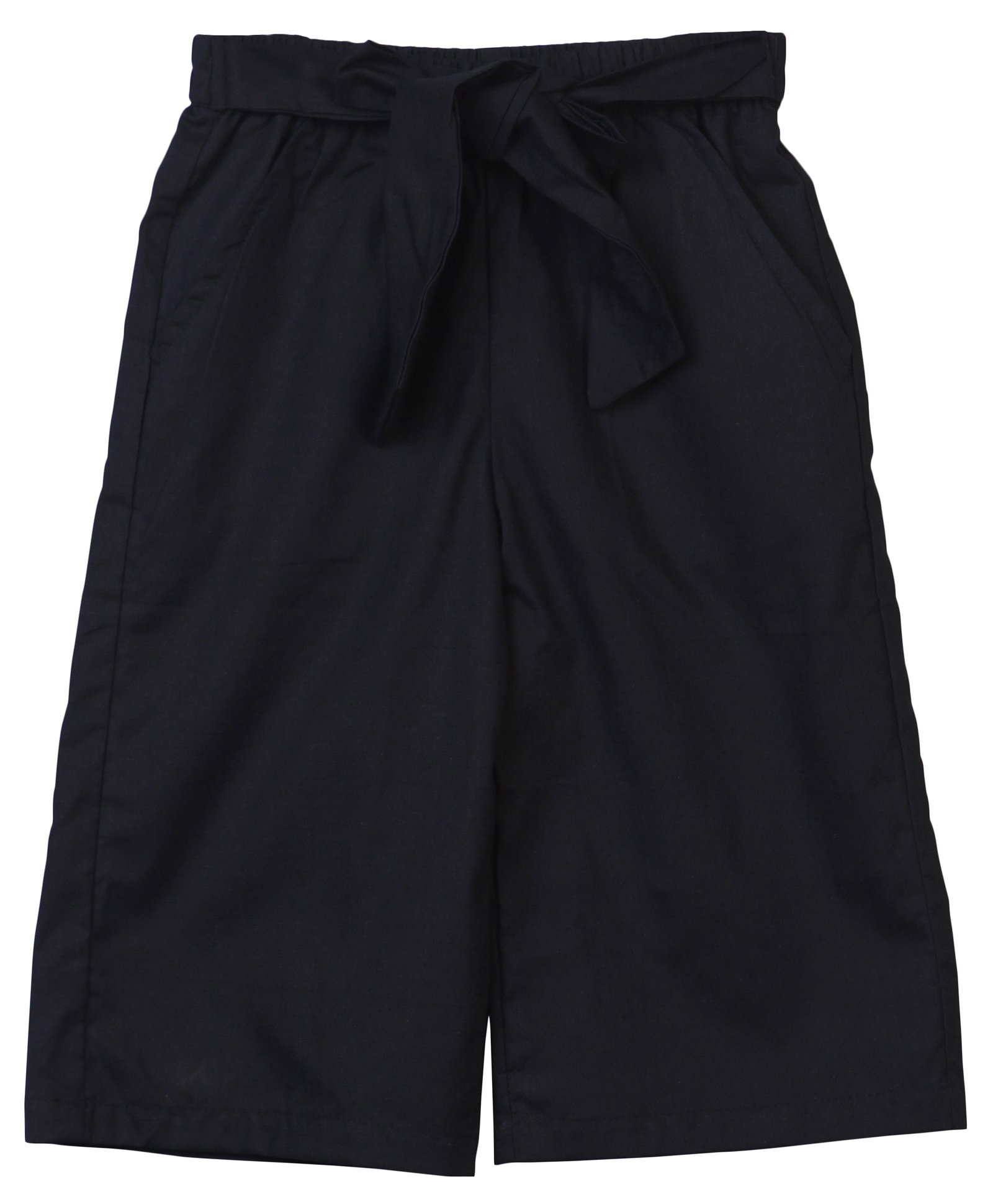 Aww Hunnie Solid Bow Detailed Pants - Black-picture-16