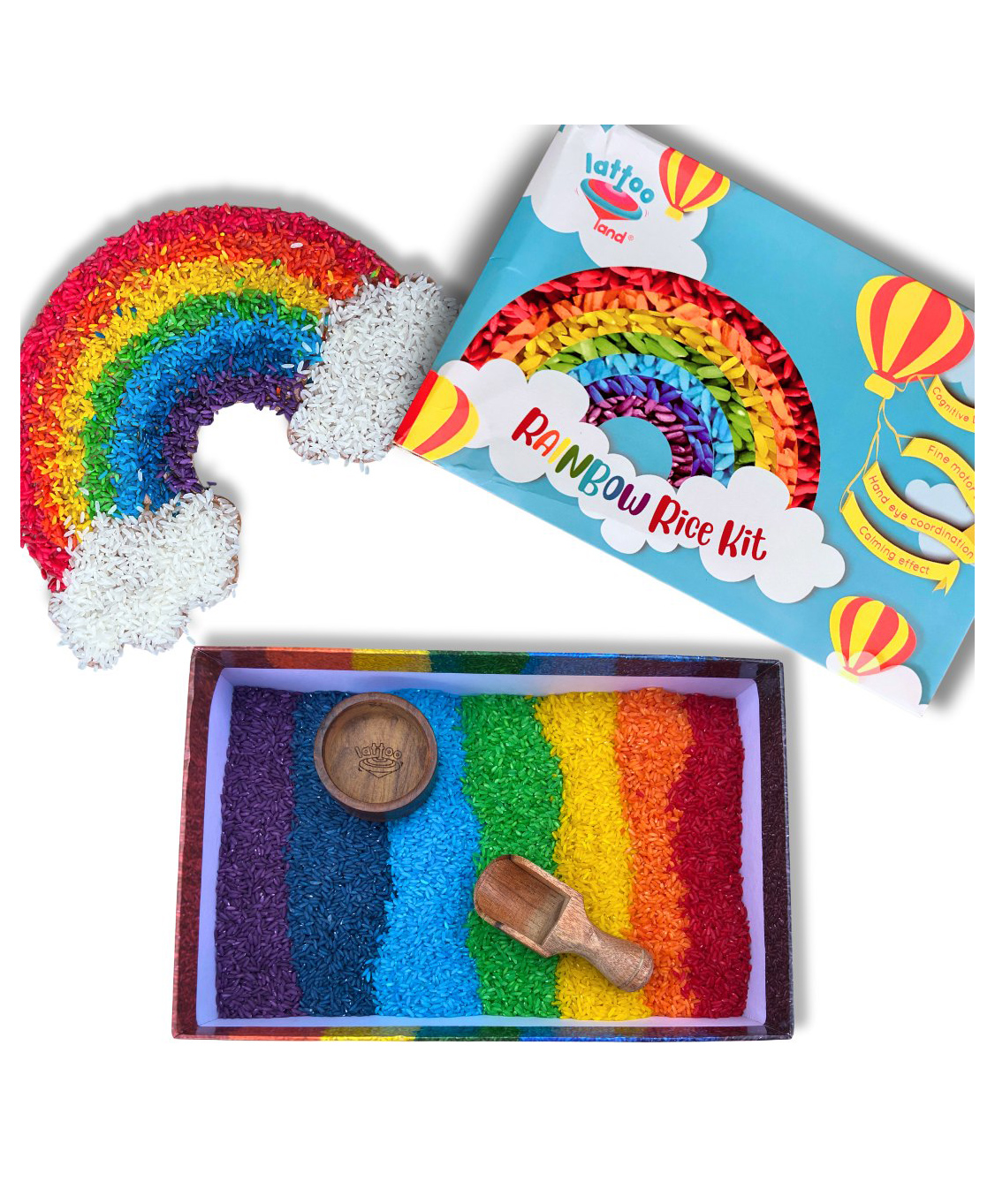 Lattooland Rainbow Rice Kit - Multicolour-image-11
