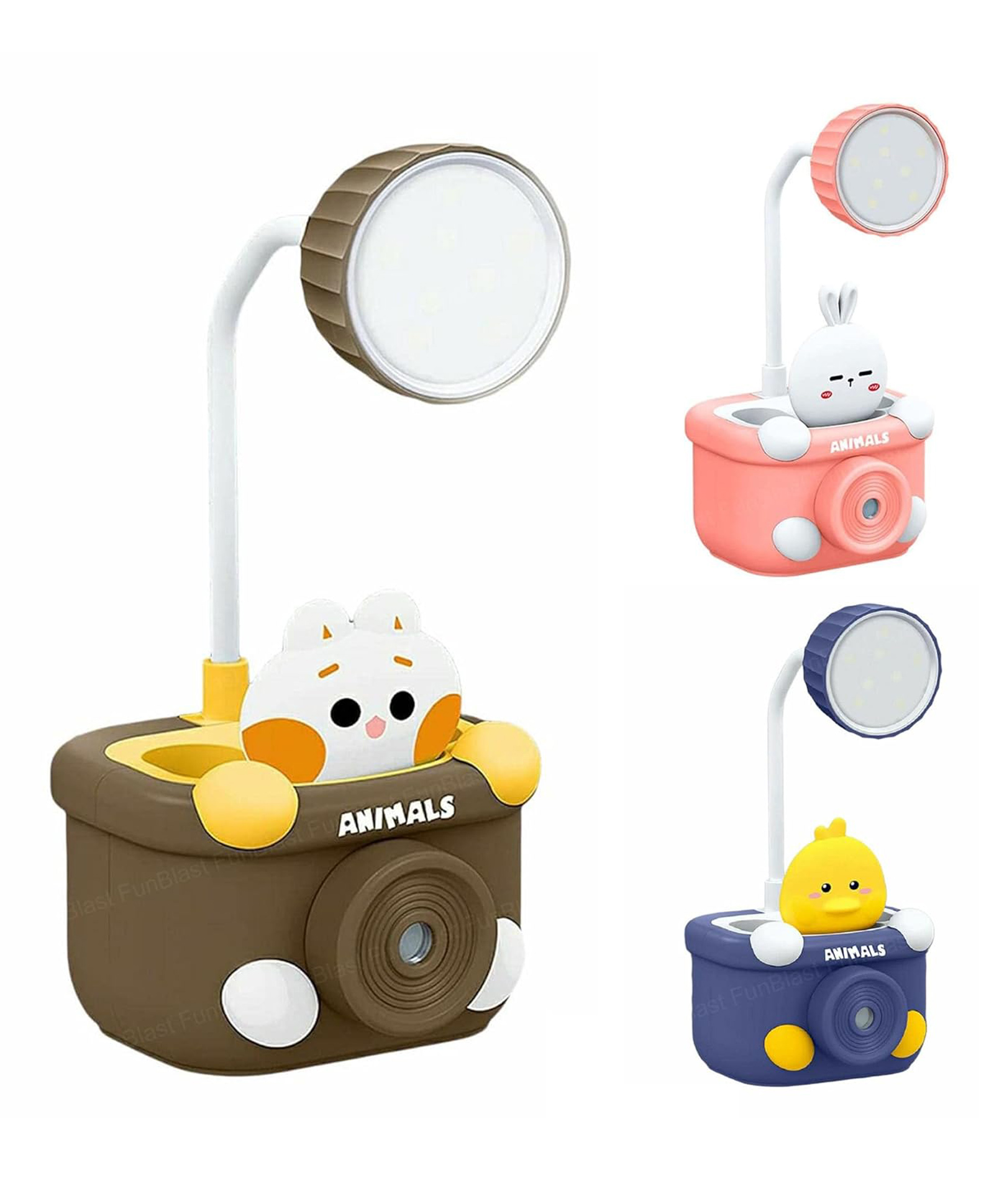 FunBlast Study Desk LED Lamp with Pen Holder & Sharpener (Random Color and Design)-image-29