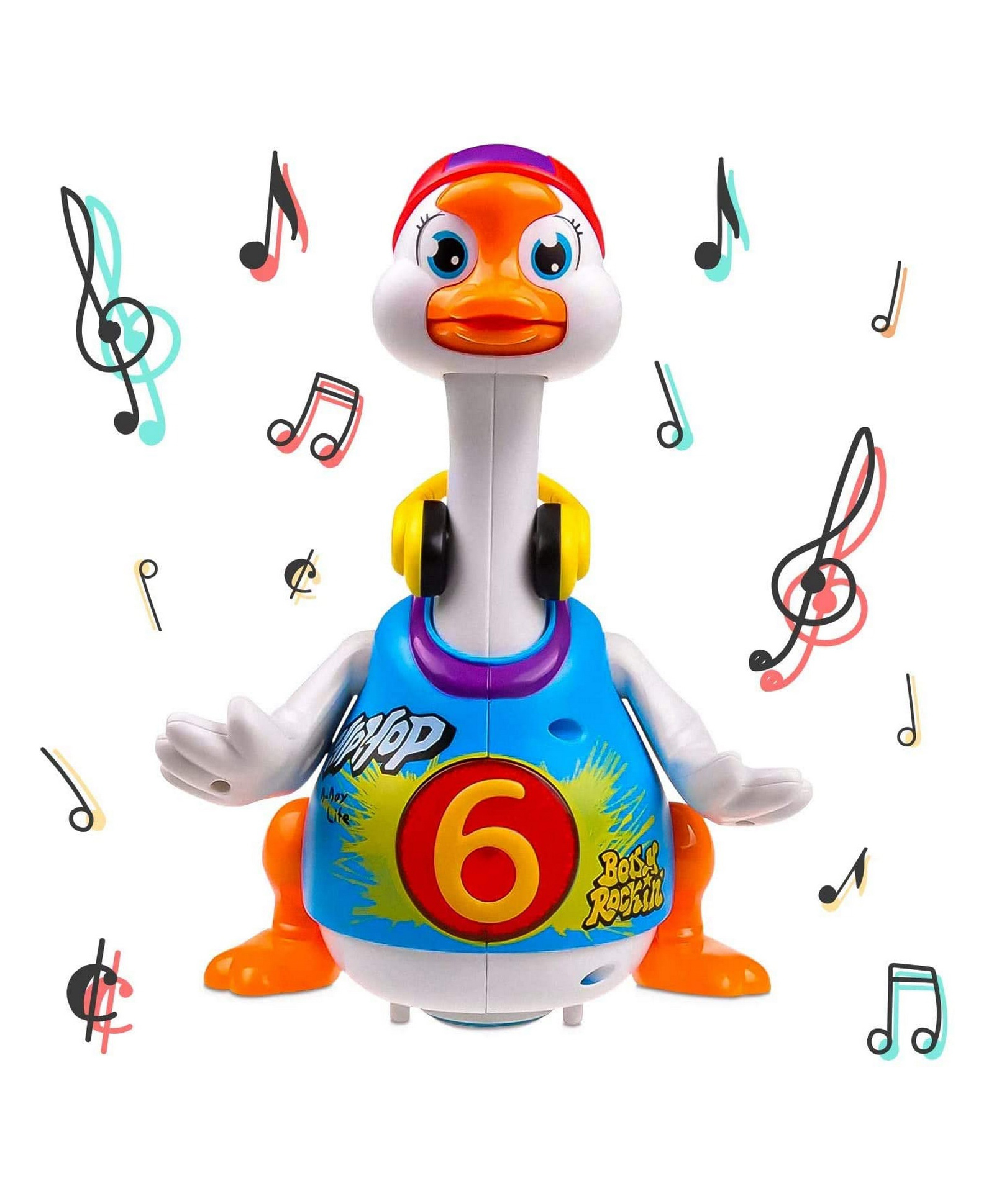 YAMAMA Dancing Swing Goose with Light & Music for Kids - Yellow-picture-25