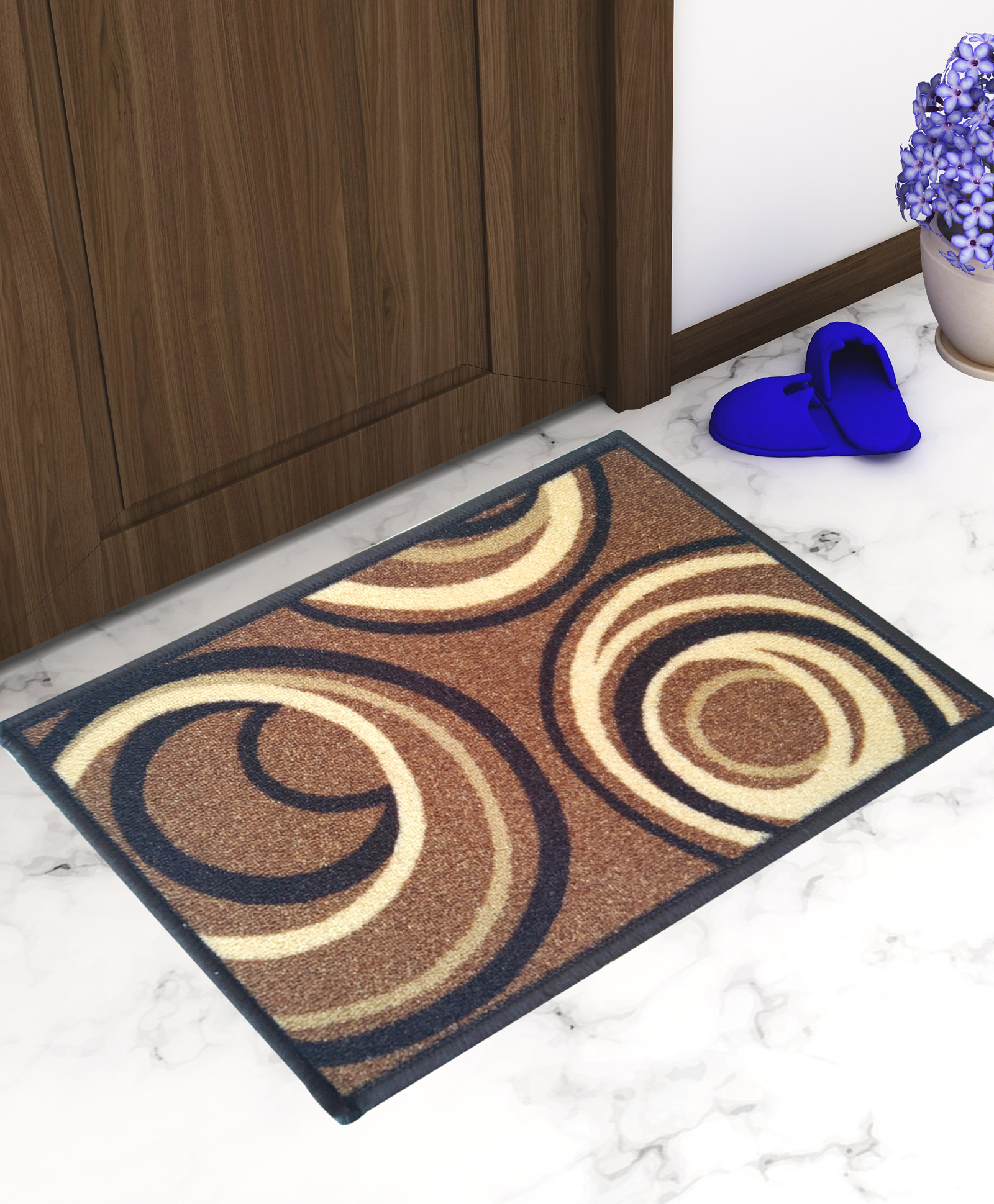 Athom Living Premium Anti Skid Doormat Pack Of 2 - Brown-image-16