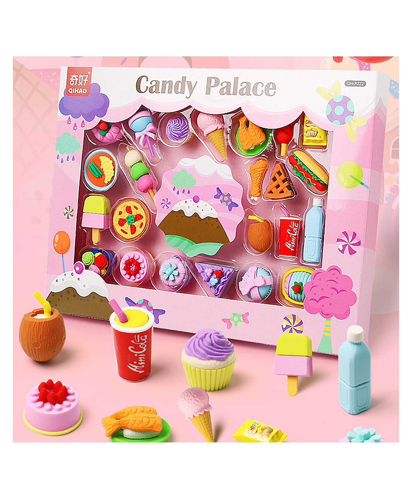 FunBlast Candy Palace Erasers Pack of 17 - Multicolour-picture-18