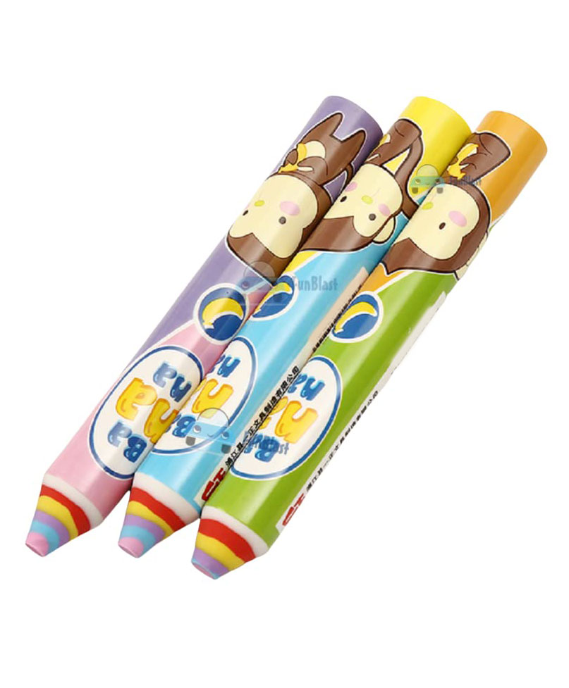 FunBlast Pencil Shaped Erasers for Kids (Pack of 3  Random Color and Design)-image-41