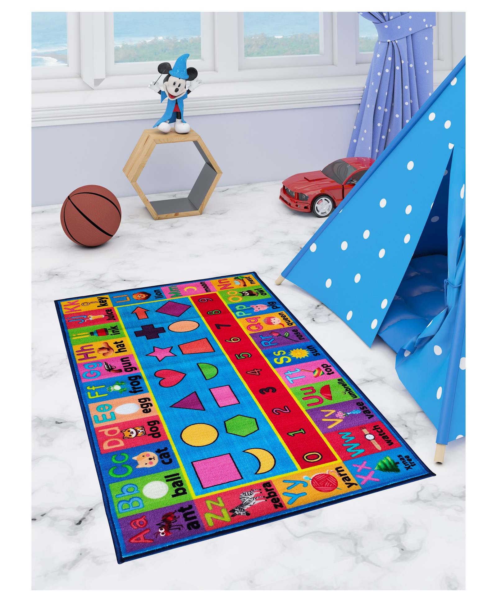 Athom Living Premium Anti Skid Carpet - Multicolor-image-30