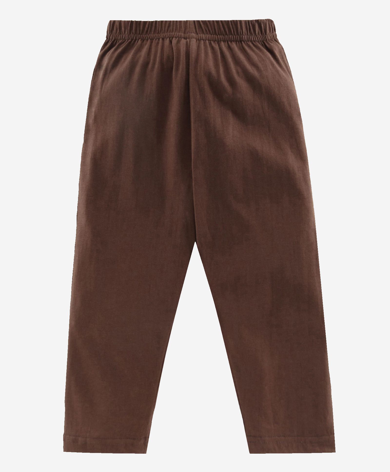 Kiddopanti Full Length Solid Pants - Brown-picture-12