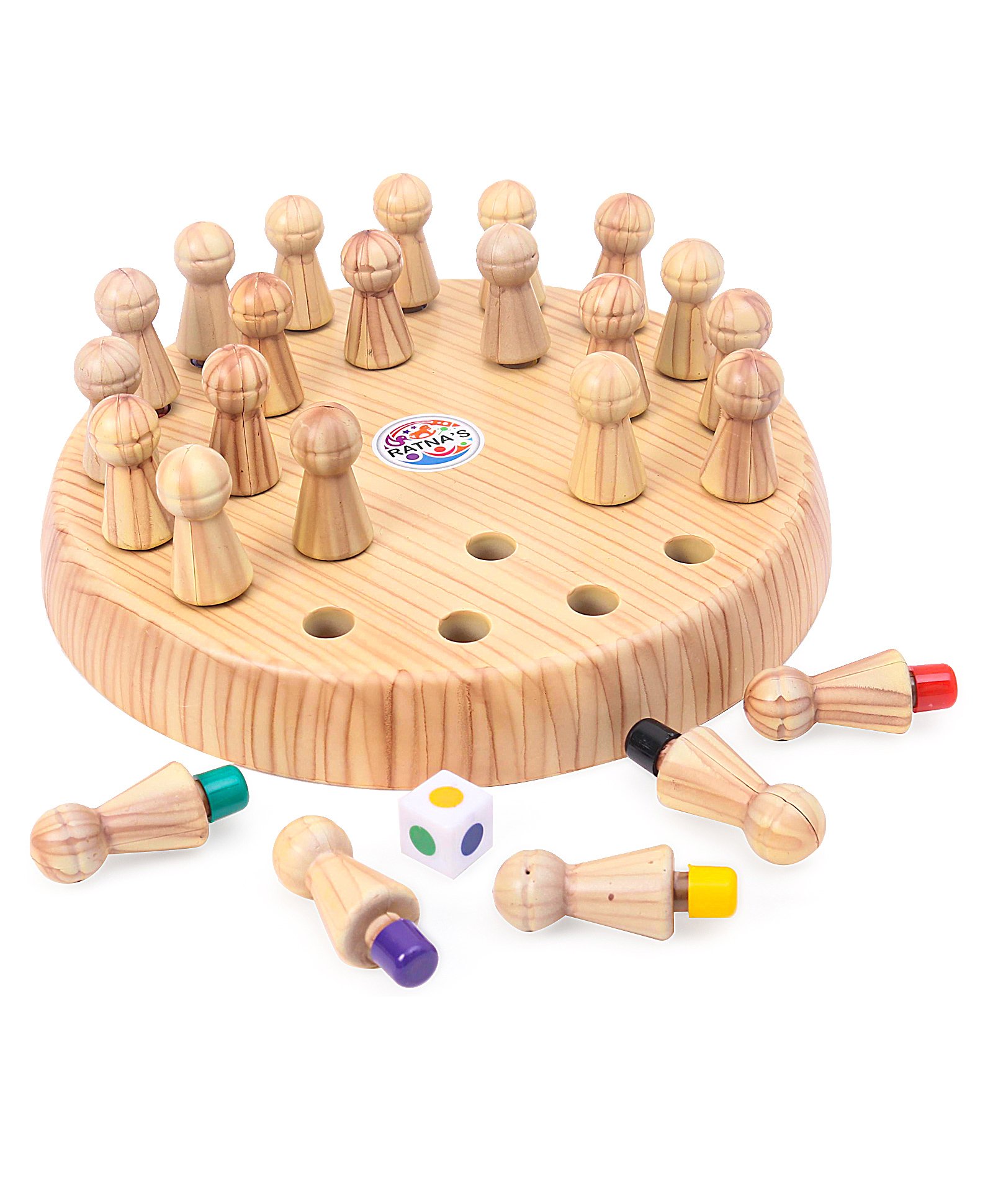 Ratnas Color Trap Board Game - Brown-image-0