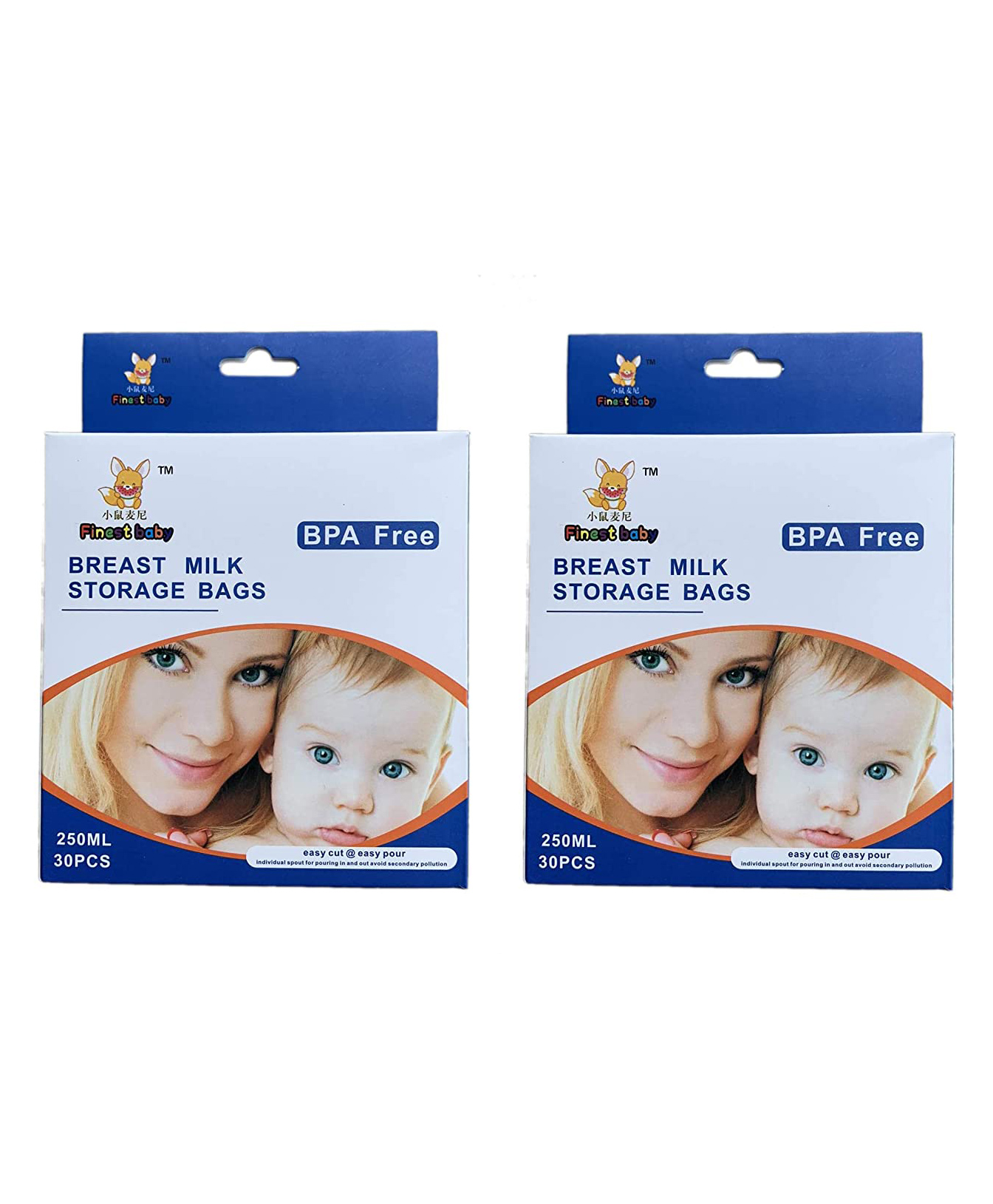 The Little Lookers 30 Piece BPA Free Breast Milk Storage Bags Pack of 2 - 250 ml Each-image-32