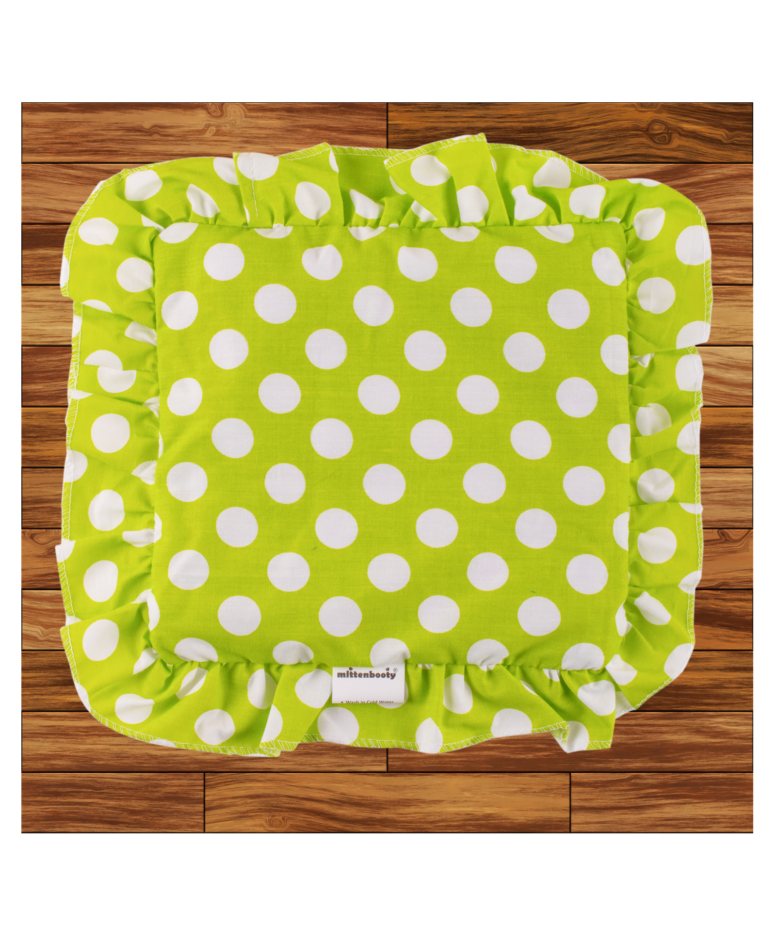 Mittenbooty Square Mustard Seed Dots Print - Green-image-23