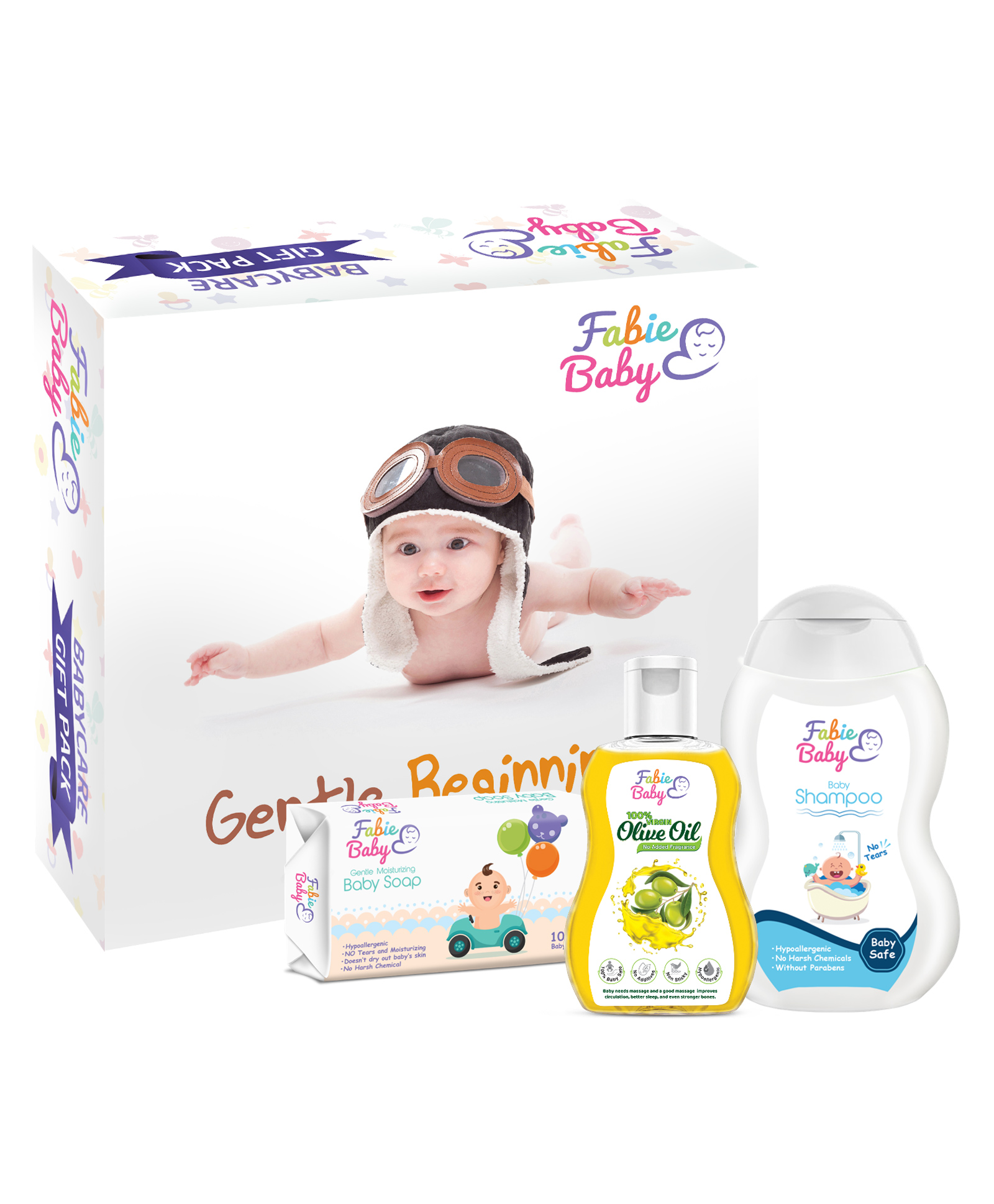 Fabie Baby Shampoo Olive Oil and Soap Combo Pack of 3 - 200 ml 250 ml 125 gm-image-5