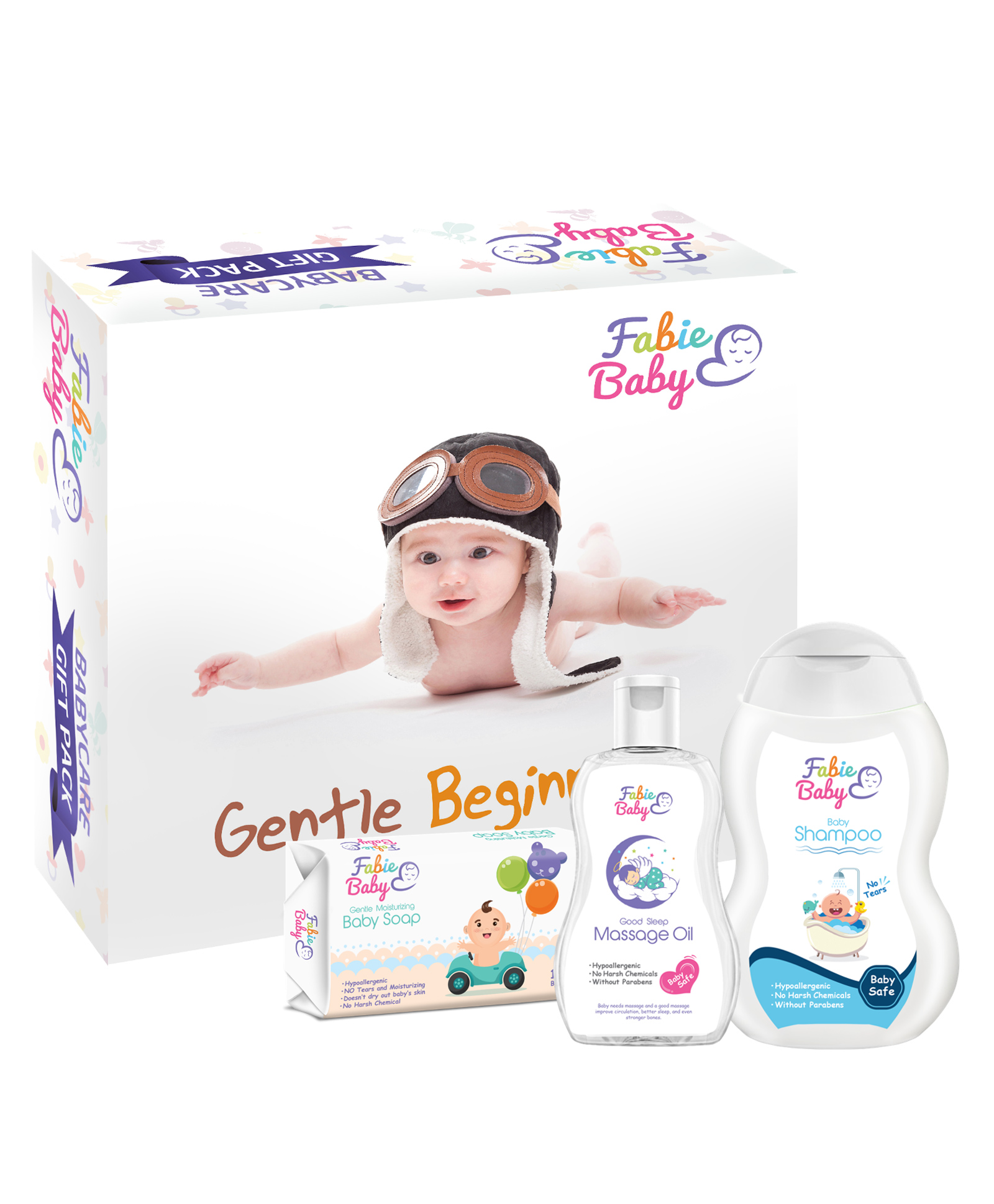Fabie Baby Shampoo Oil And Soap Combo Pack of 3 - 250 ml, 200 ml, 125 gm-image-24