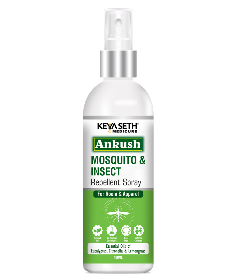 Keya Seth Aromatherapy Non Toxic Ankush Mosquito And Insect Repellent Spray - 100 ml-image-2